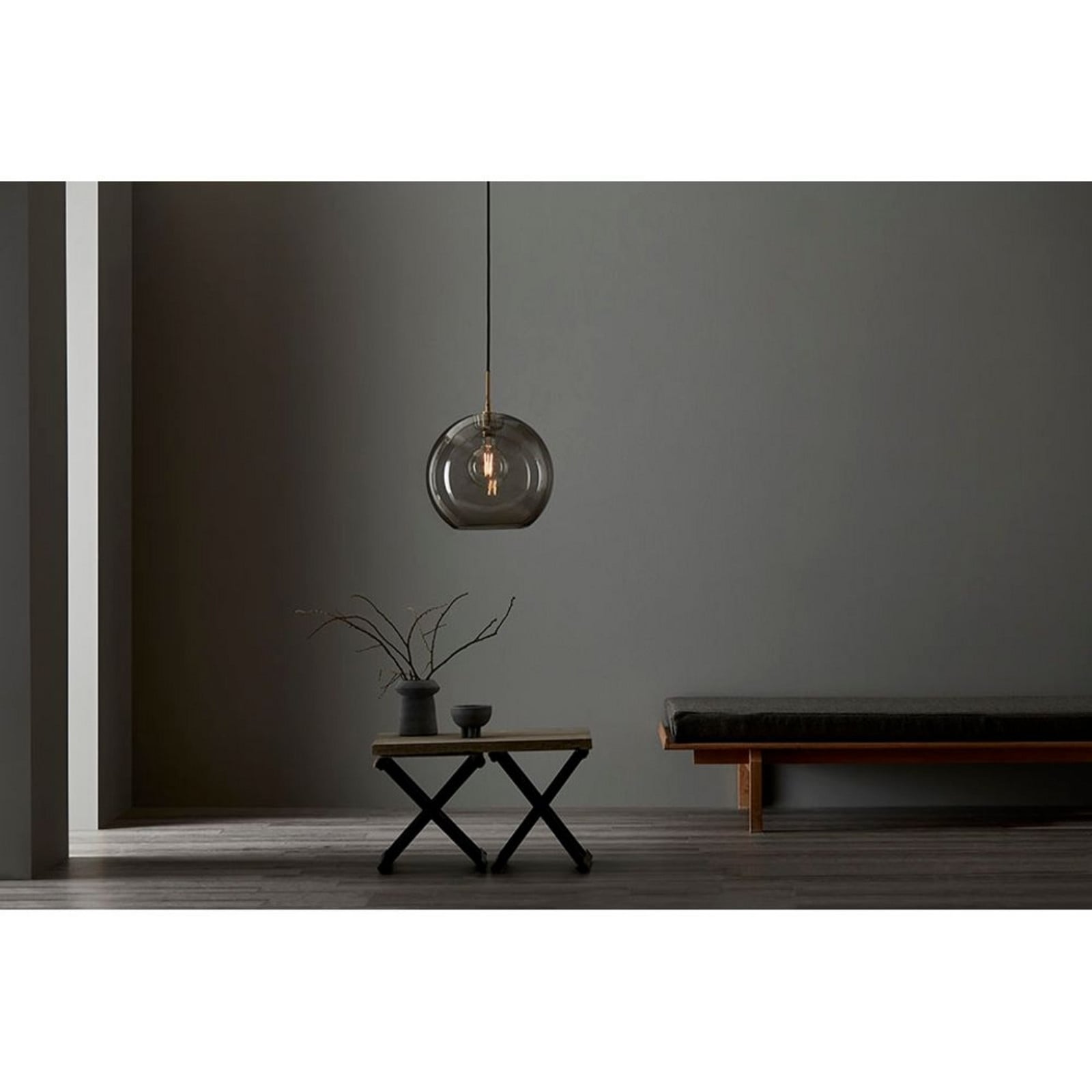 Gloria Pendel Ø320 Brass/Smoked Belid - Spisestue - Metal