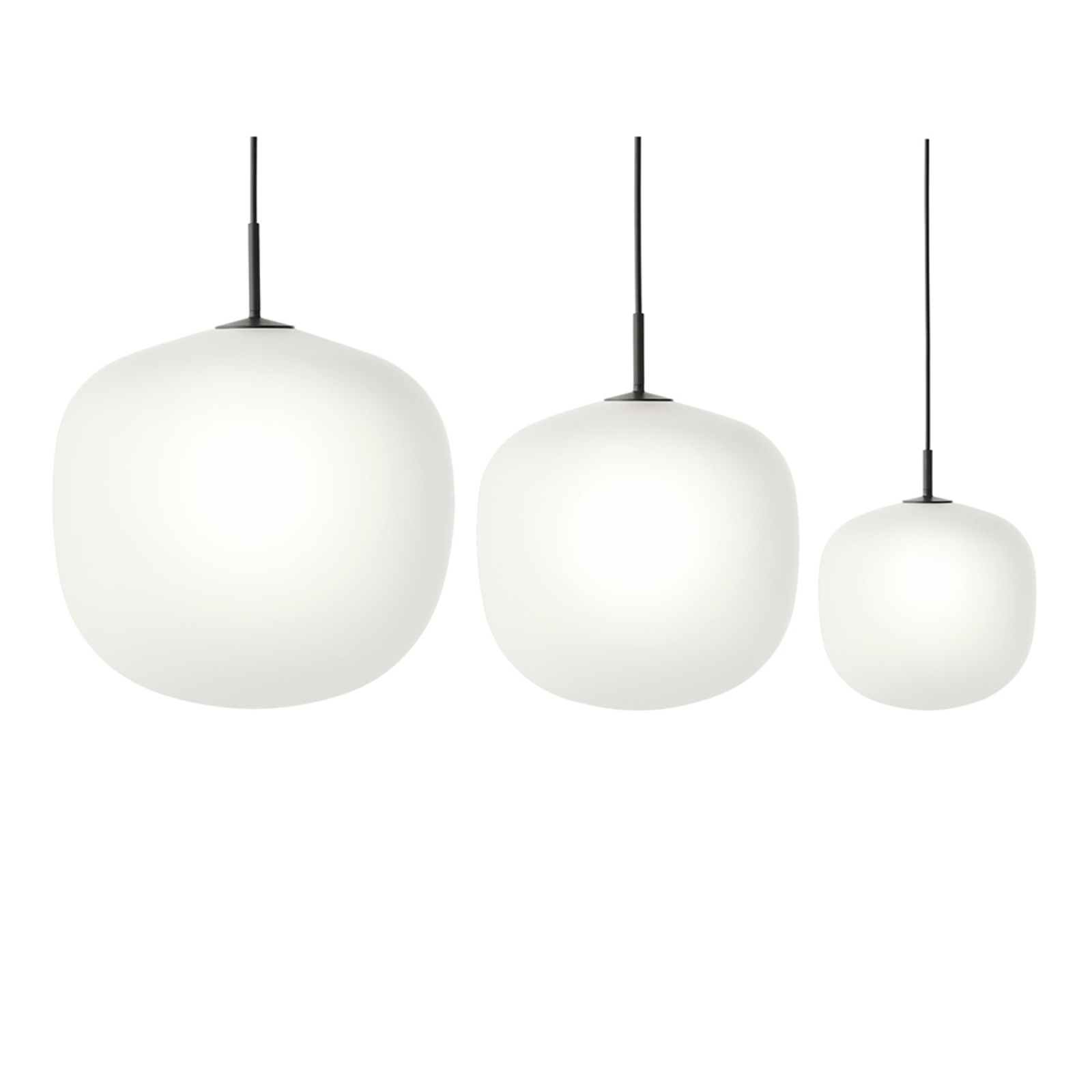 Rime Lustră Pendul Ø45 White/Black - Muuto