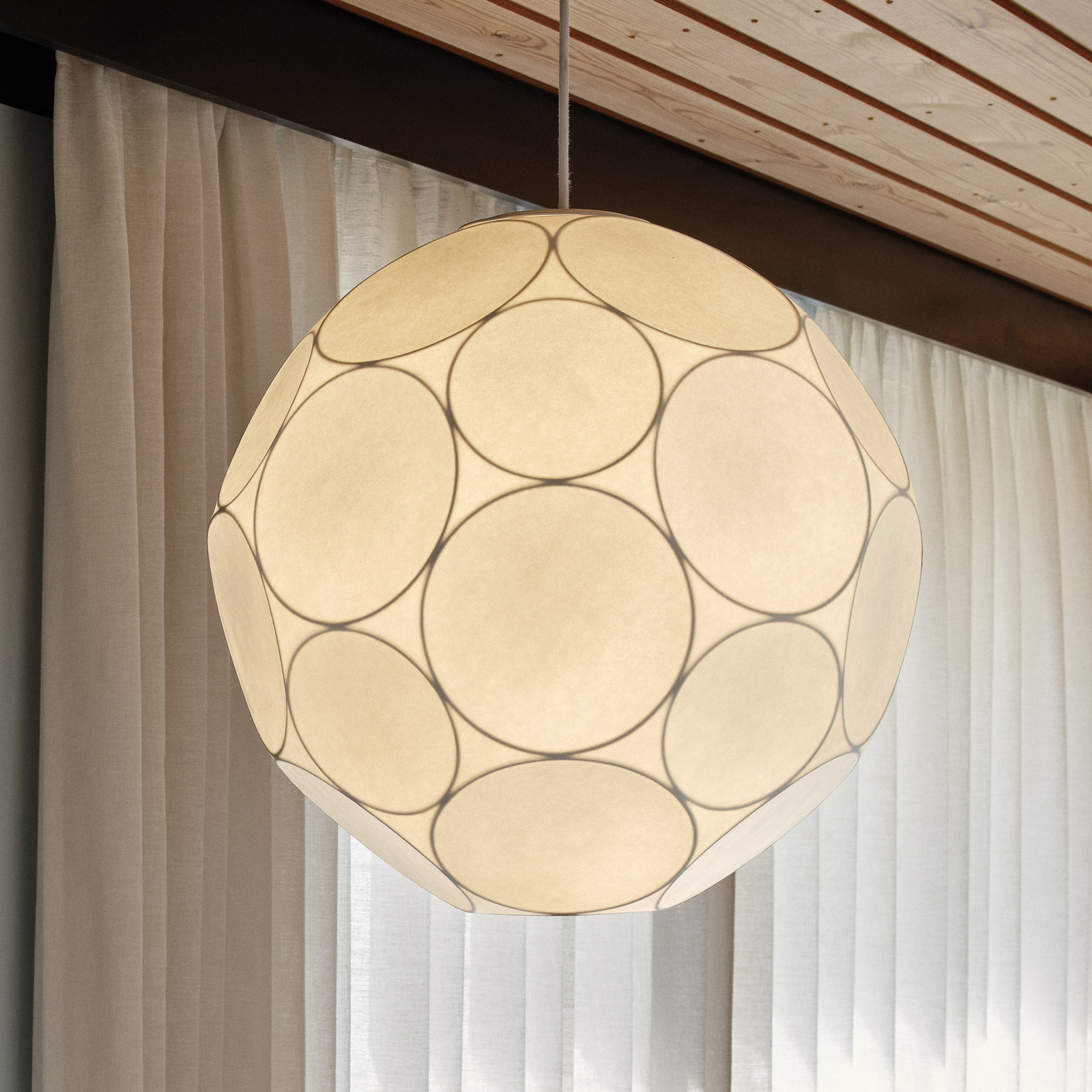 Tom Dixon hanging light Soft, Ø 45 cm, white, plastic, E27