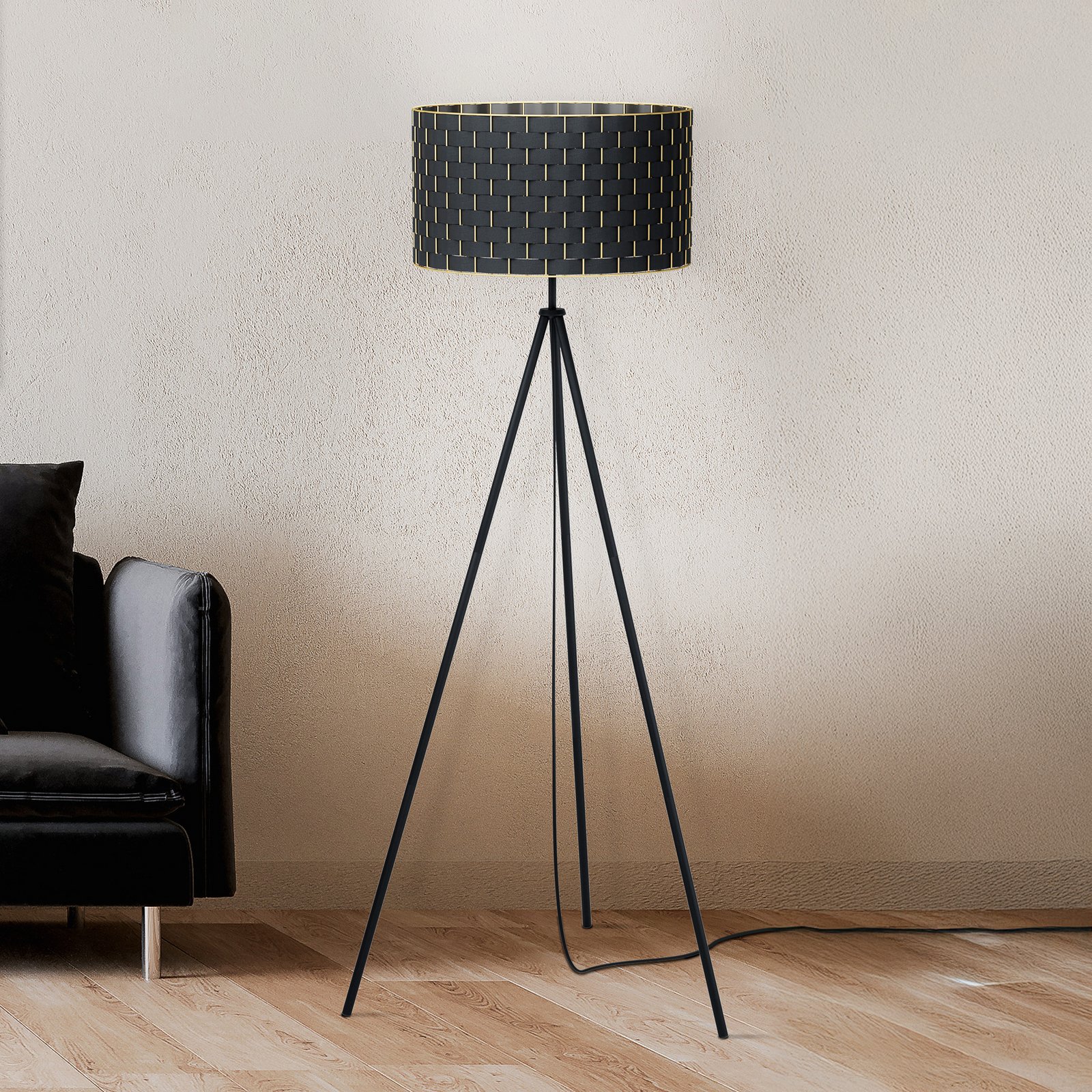 Marasales podna lampa od tekstila, tronožac