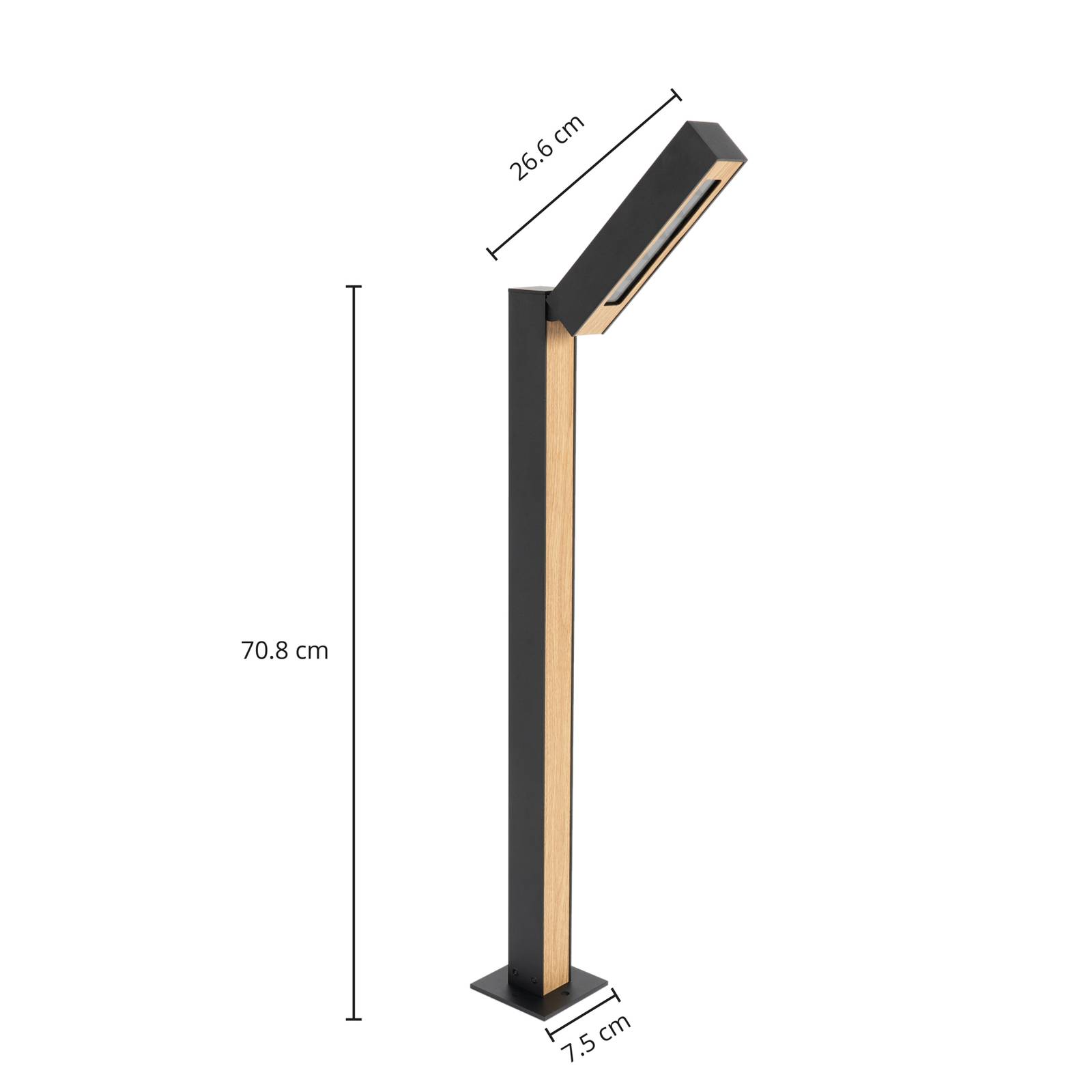 Lucande Taskalin słupek ogrodowy LED 1-pkt., 70 cm