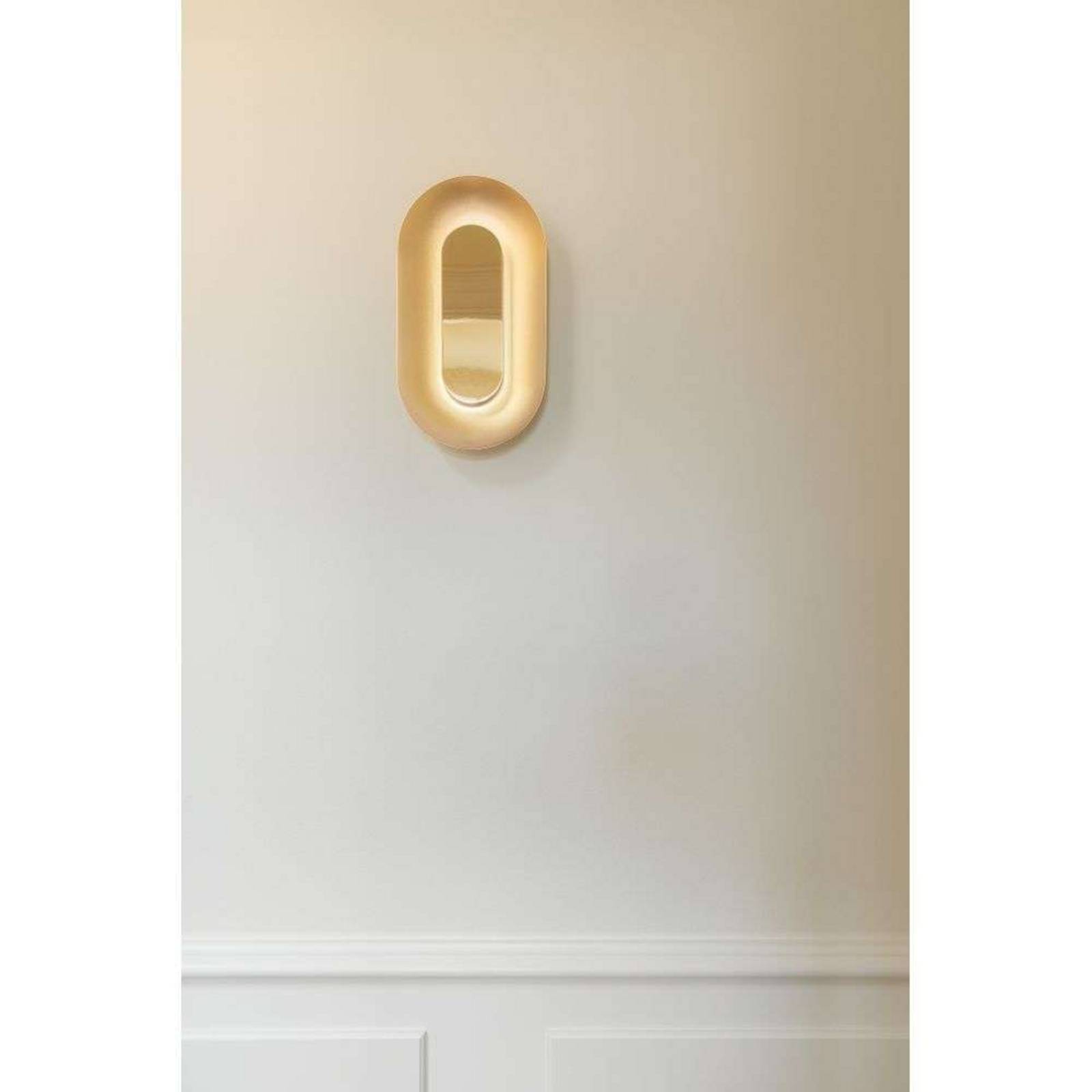 Nuura LED-Wandlampe Sasi, Höhe 29 cm, messingfarben, Metall günstig online kaufen