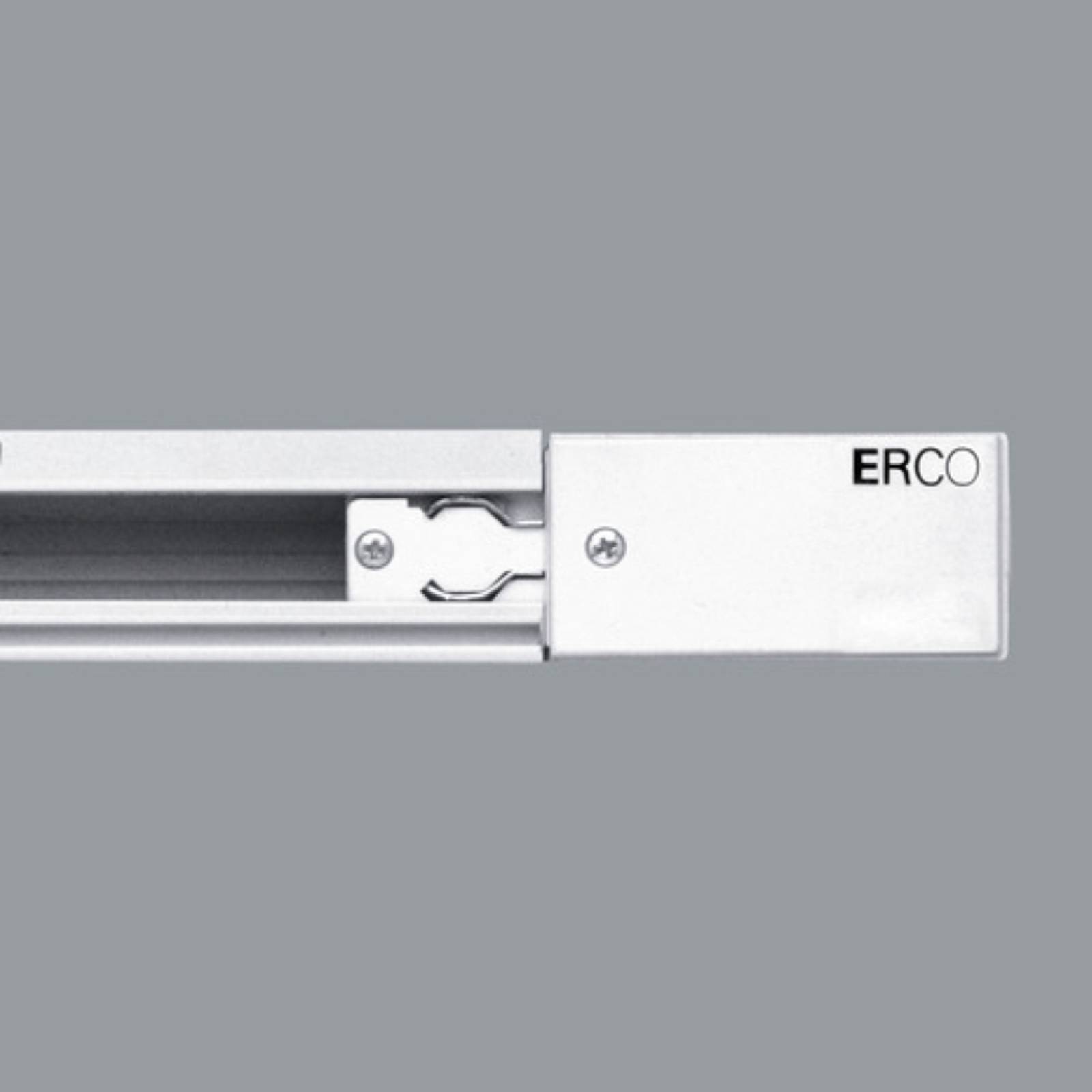Image of ERCO alimentation triphasée terre à gauche, blanc 