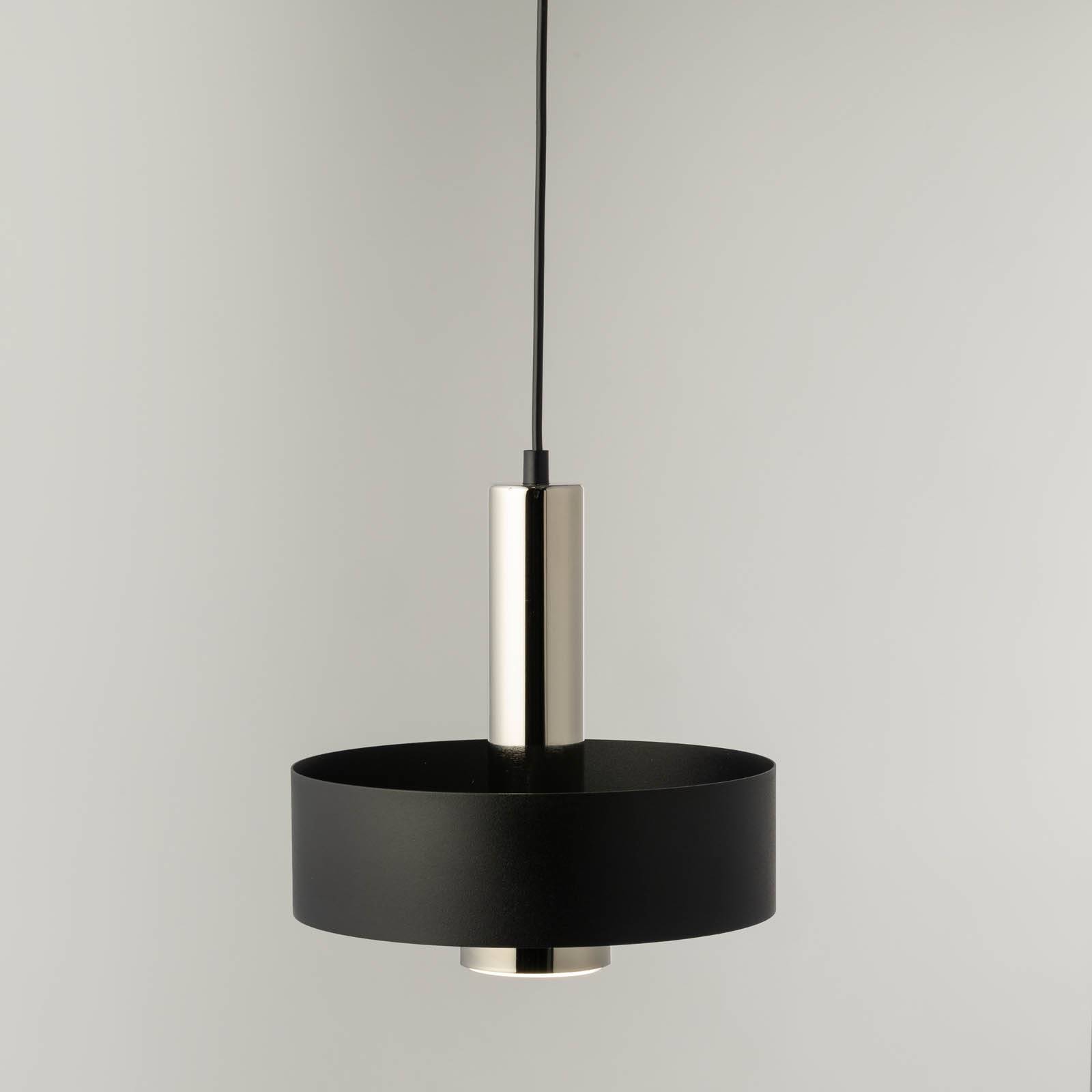 Hängeleuchte Rif Lux, schwarz/silber, Ø 25 cm, Stahl günstig online kaufen