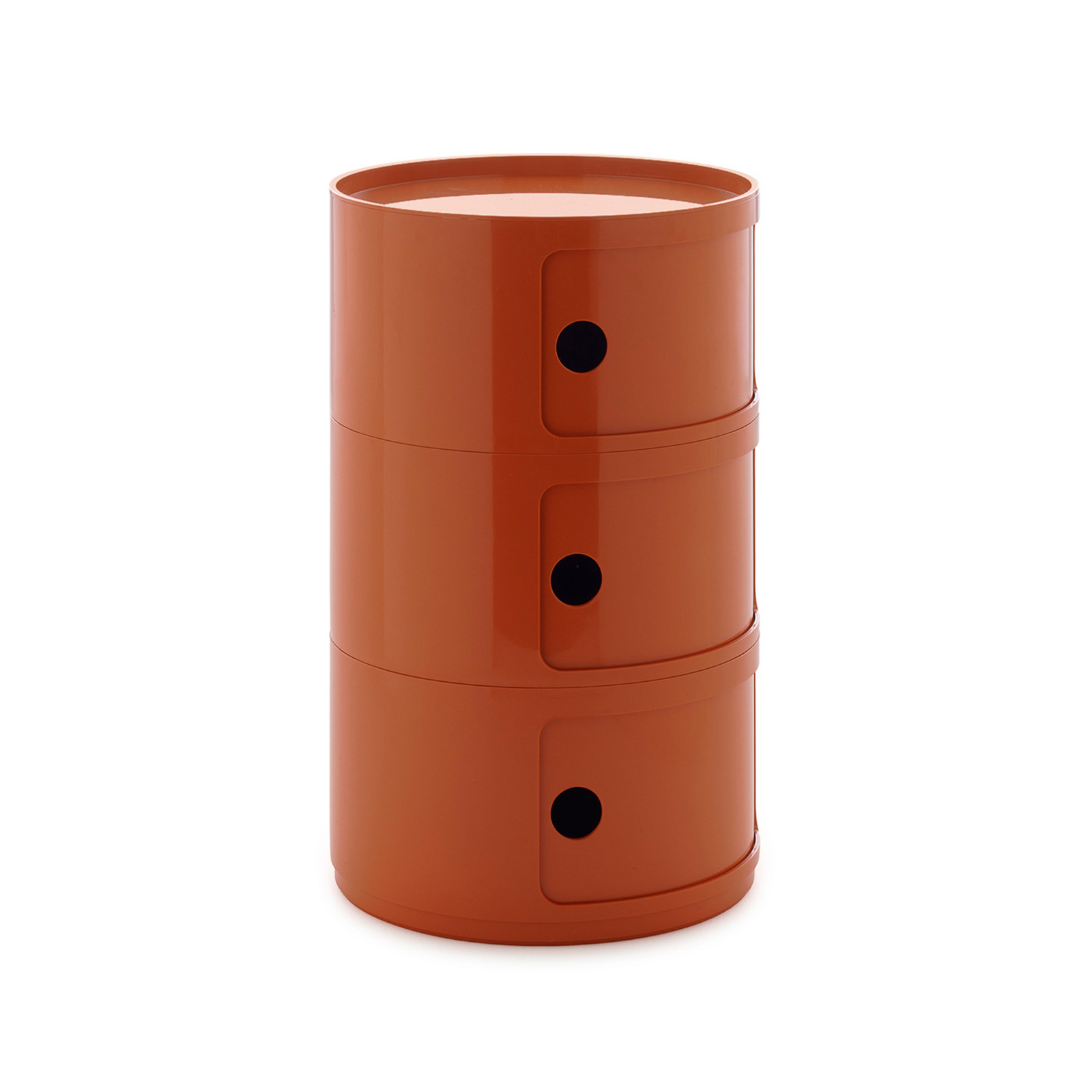 Componibili Big Container, oransje, 3 elementer, høyde 69,5 cm - Kartell