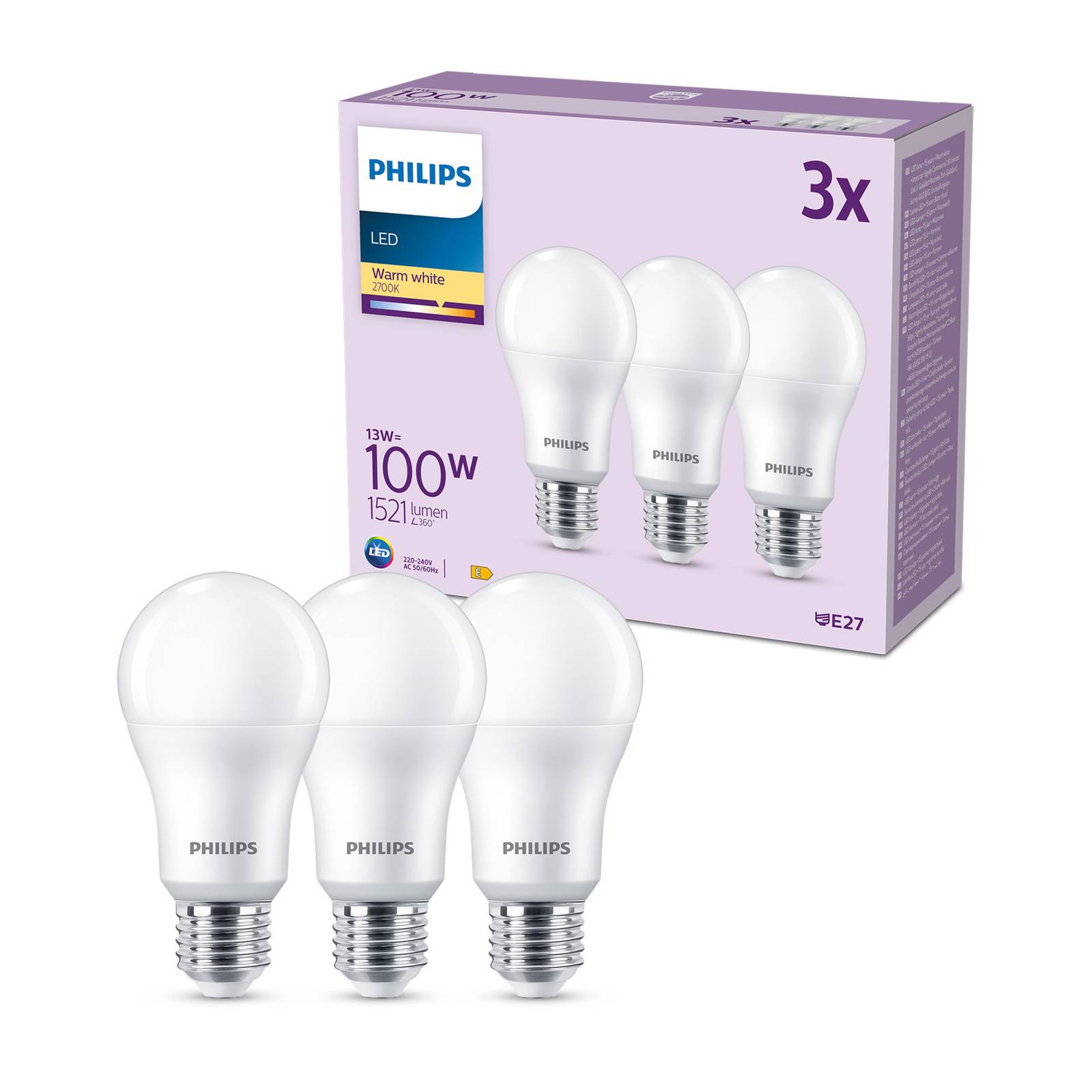 philips 13w 1521 lumen 2700k