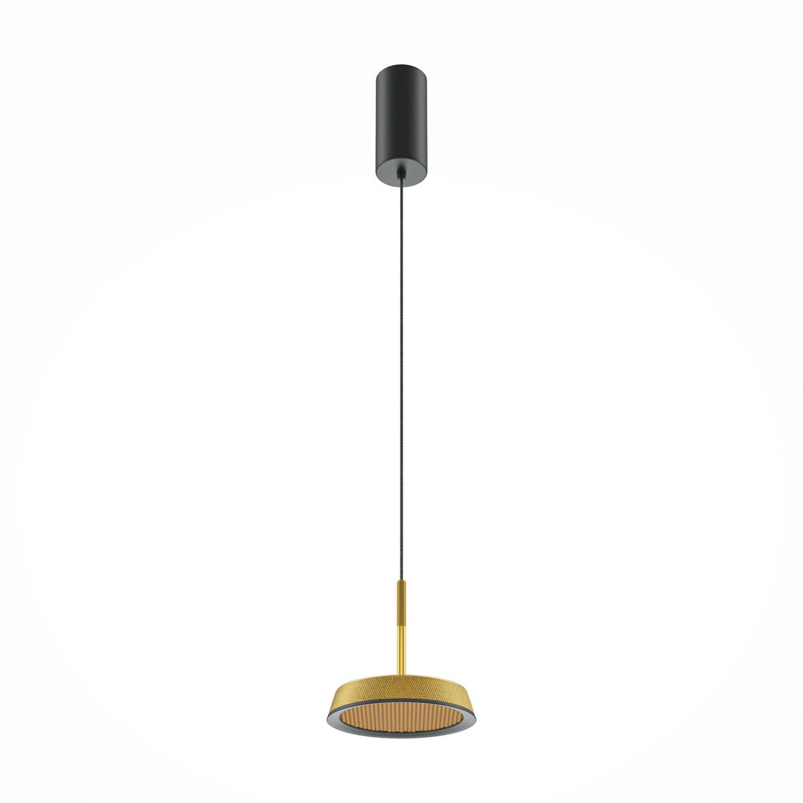 Maytoni LED-Hängeleuchte El, Ø 15,3 cm, gold, Aluminium
