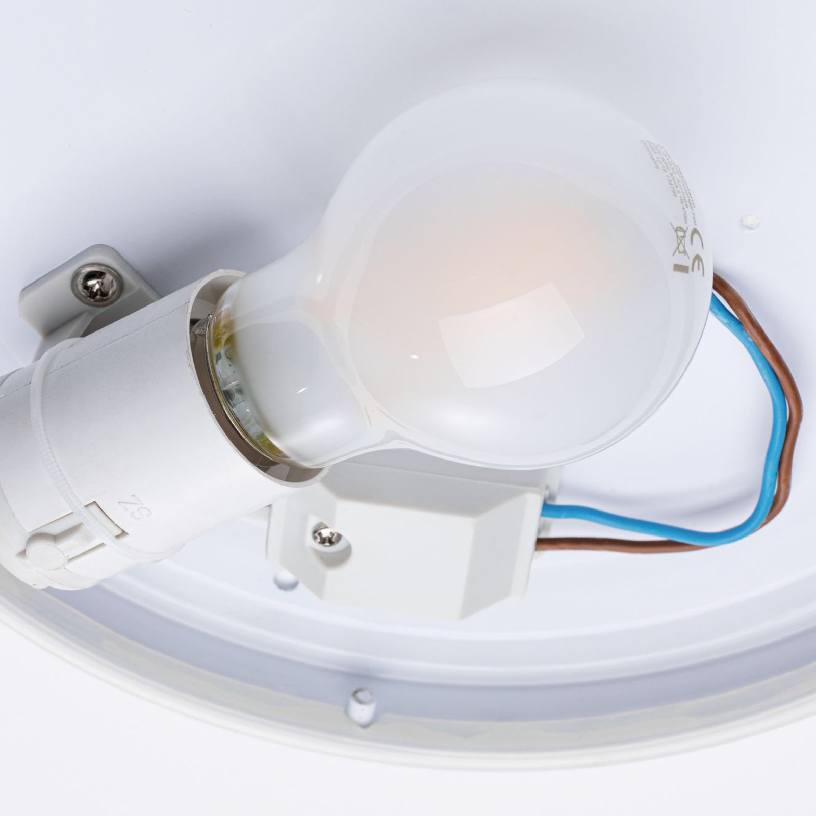 Axin ceiling light white IP44 E27 - Paulmann