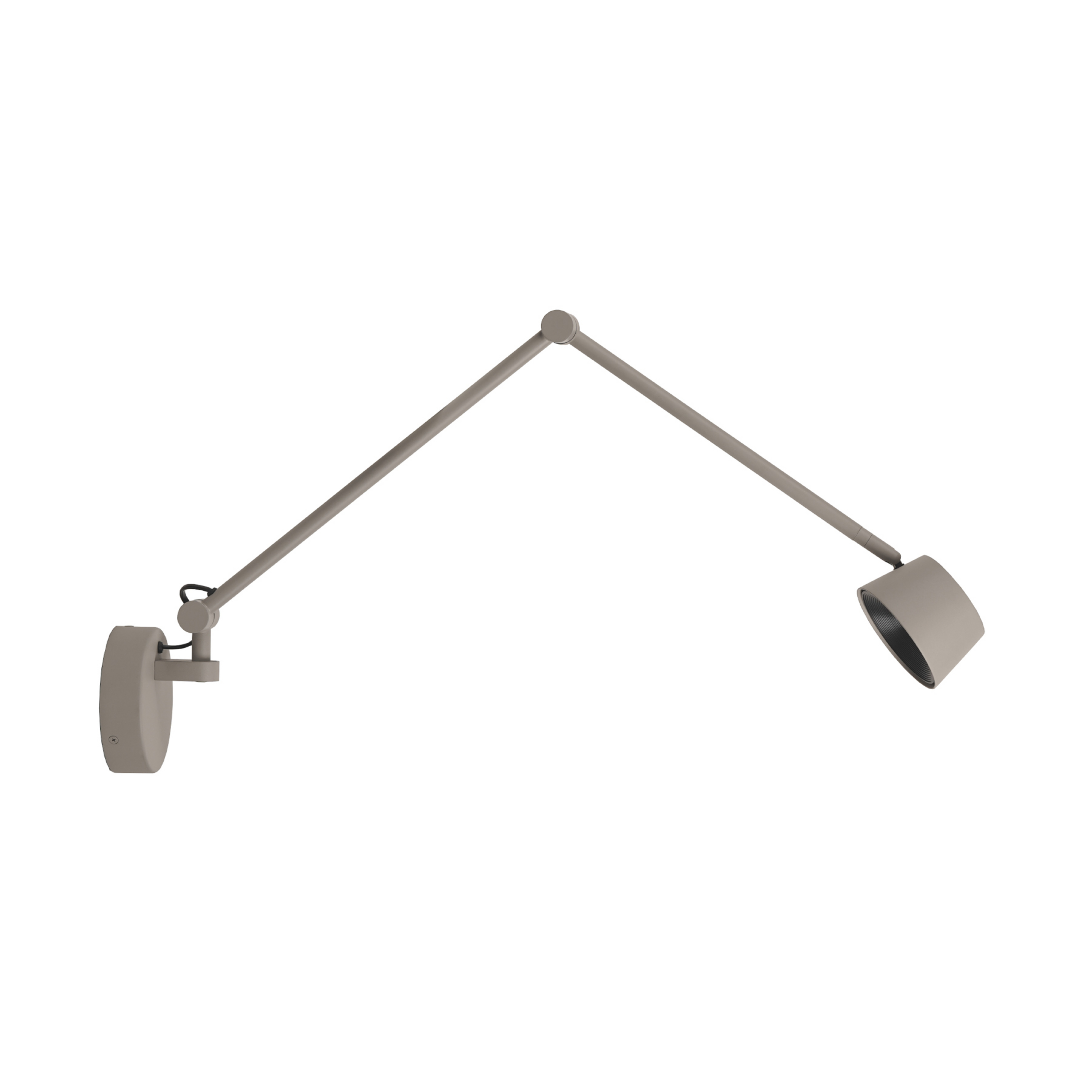 Direction LED wandlamp, grijs mat, uitsteek 53 cm - Antidark