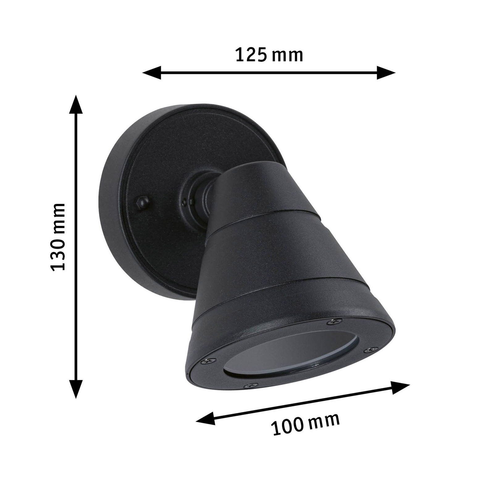 Trian Candeeiro de Parede Exterior SWR Antracite - Paulmann