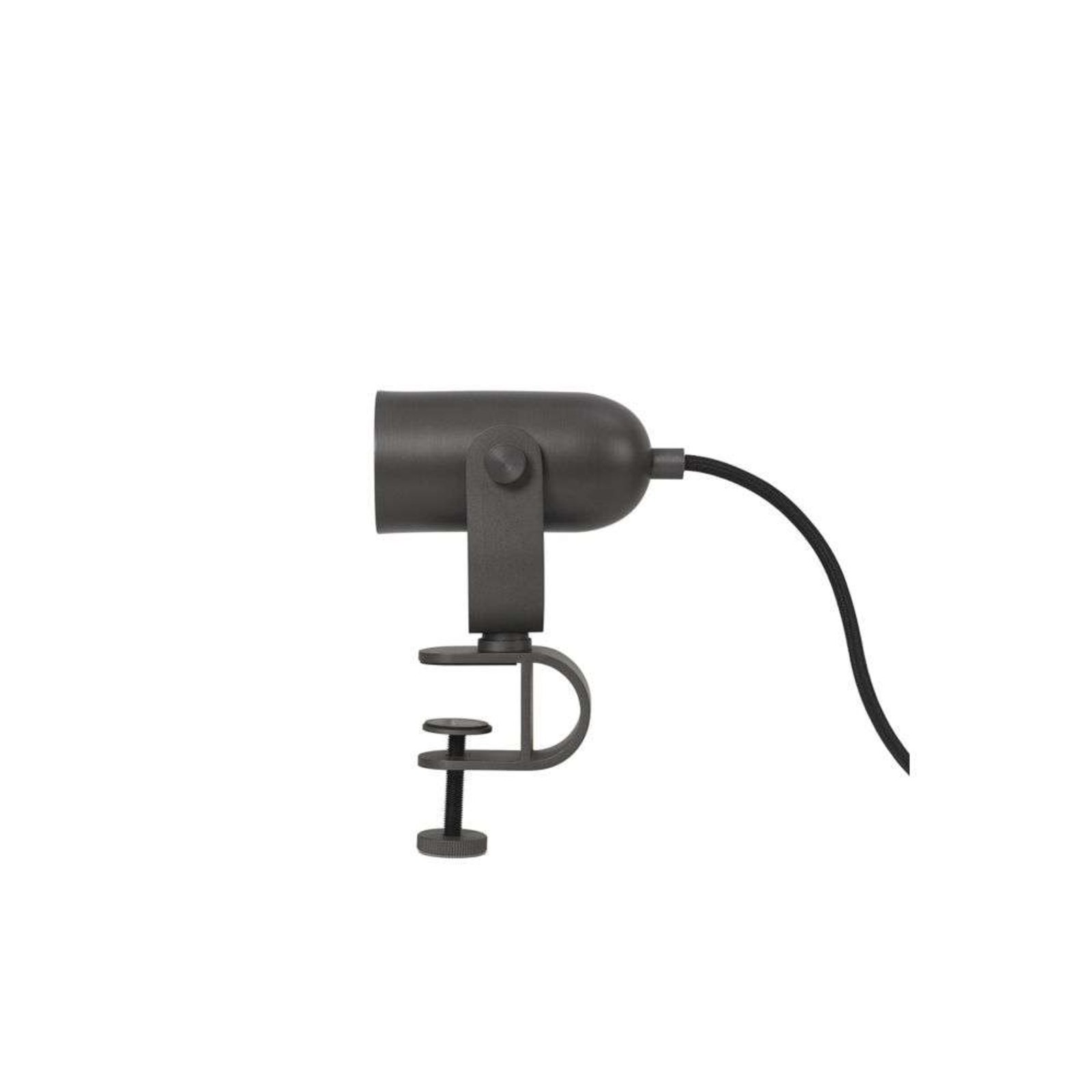 Ruuvi Lampa so Štipcom Blackened Iron - Ferm Living