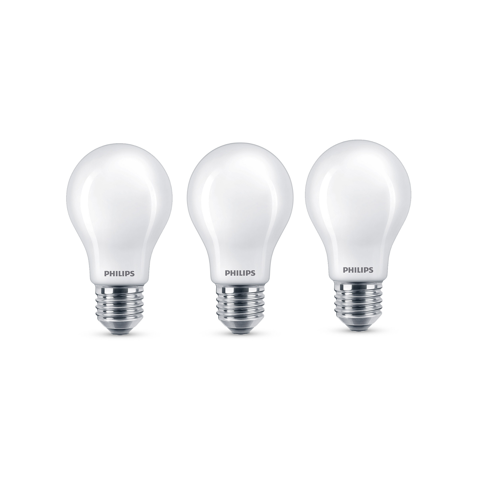 Philips Classic LED bulb E27 A60 8.5W 2700K 3-pack