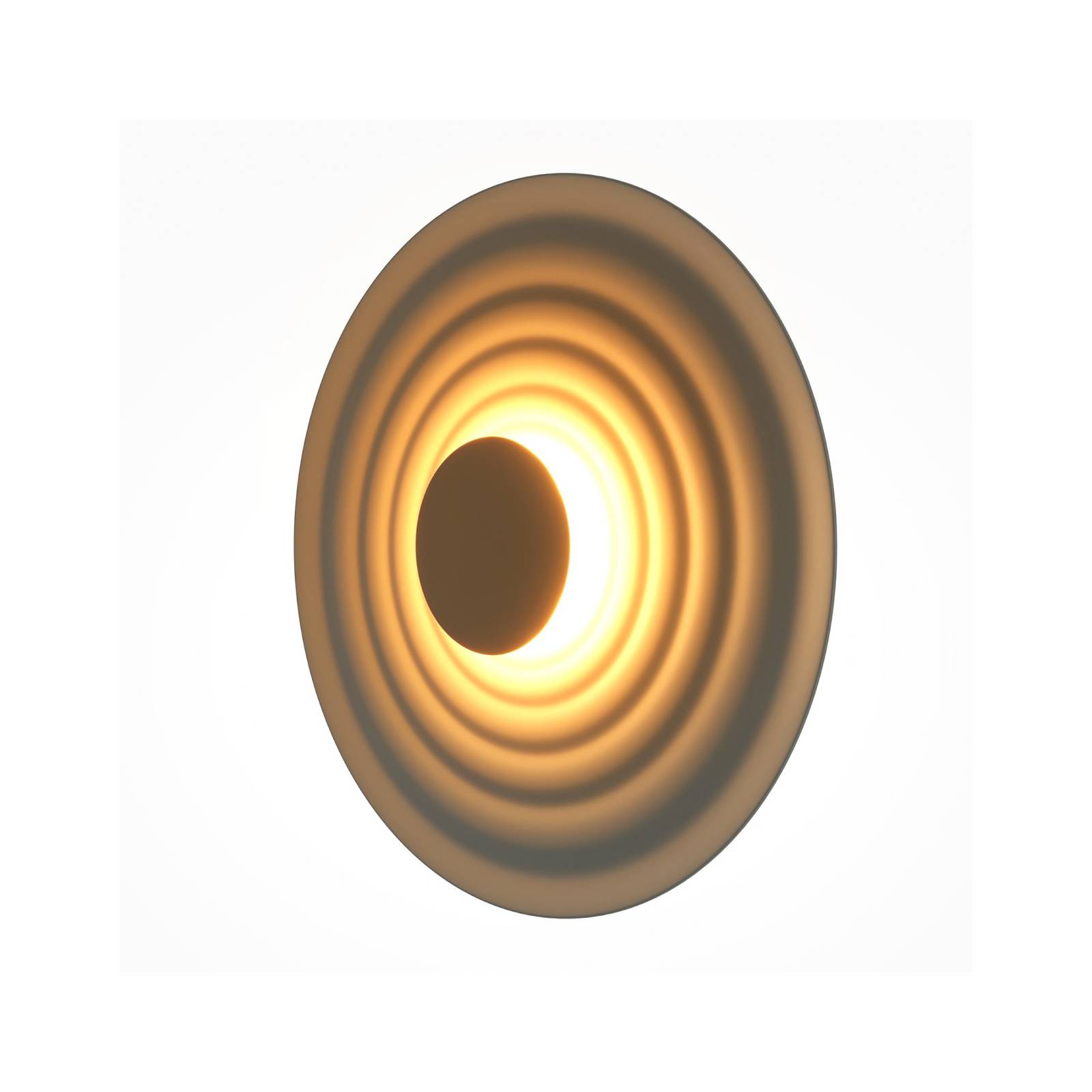 Maytoni LED-Wandleuchte Nami, grünbeige, Ø 40 cm, Aluminium