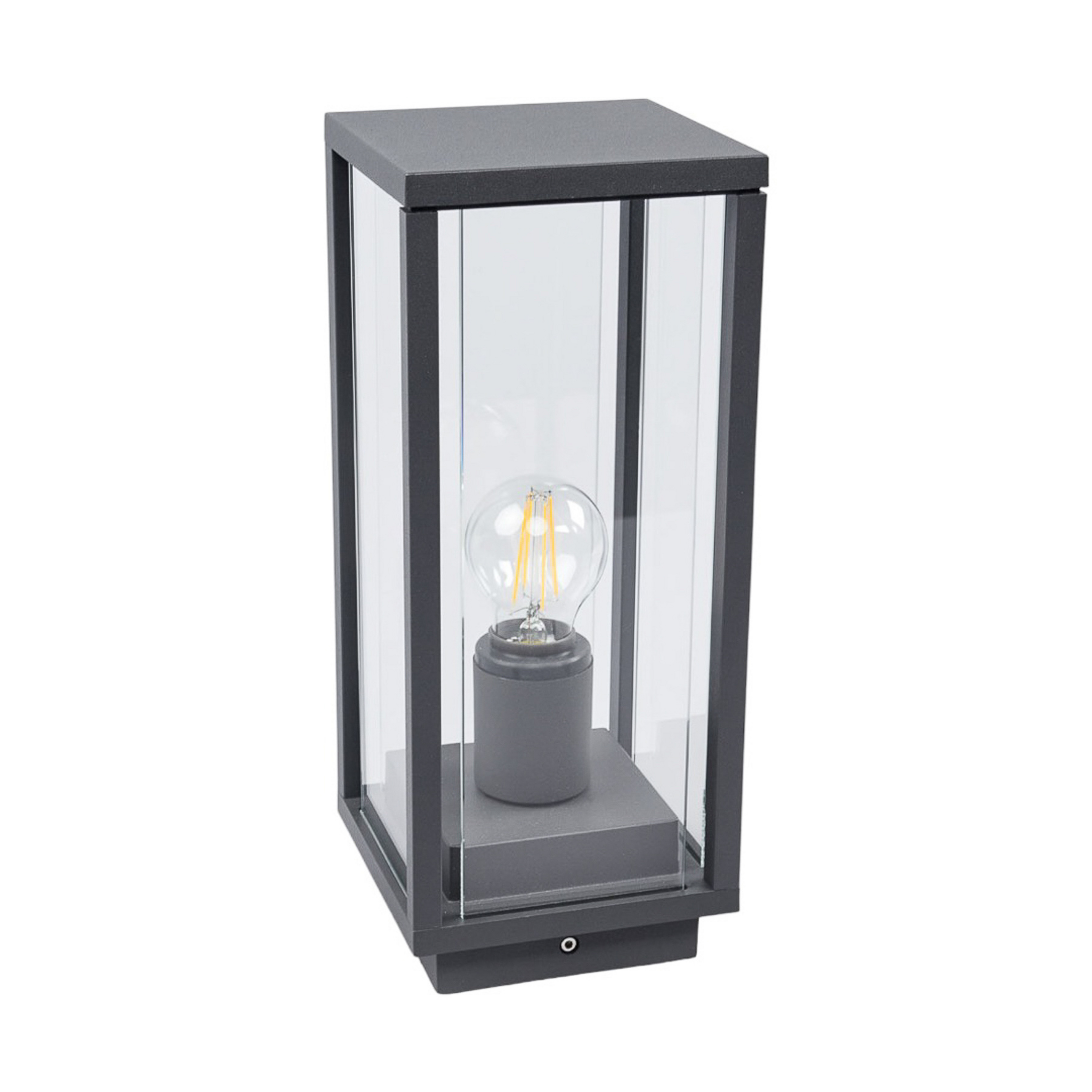Annalea Buiten Tuinlamp H35 Dark Grey/Clear - Lucande