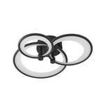 Sorma stropné LED svetlo, čierne, CCT, stmievateľné - Lindby