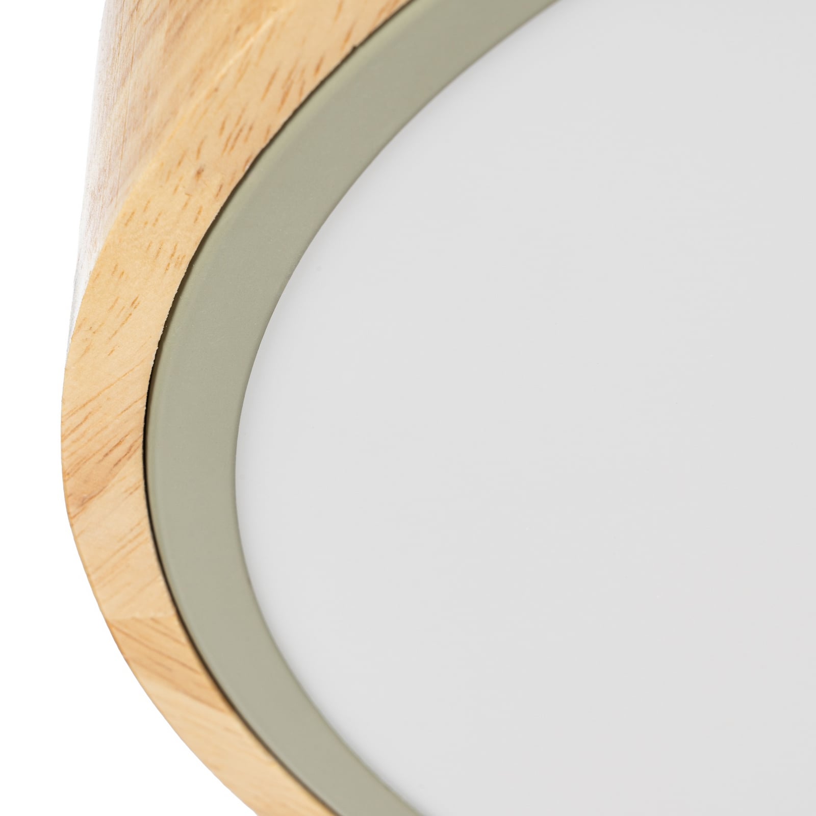 Lynorri LED-kattovalaisin, halkaisija 31 cm, vihreä, puukuvio - PRIOS Lynorri LED-kattovalaisin, halkaisija 31 cm, vihreä, puukuvio - PRIOS
