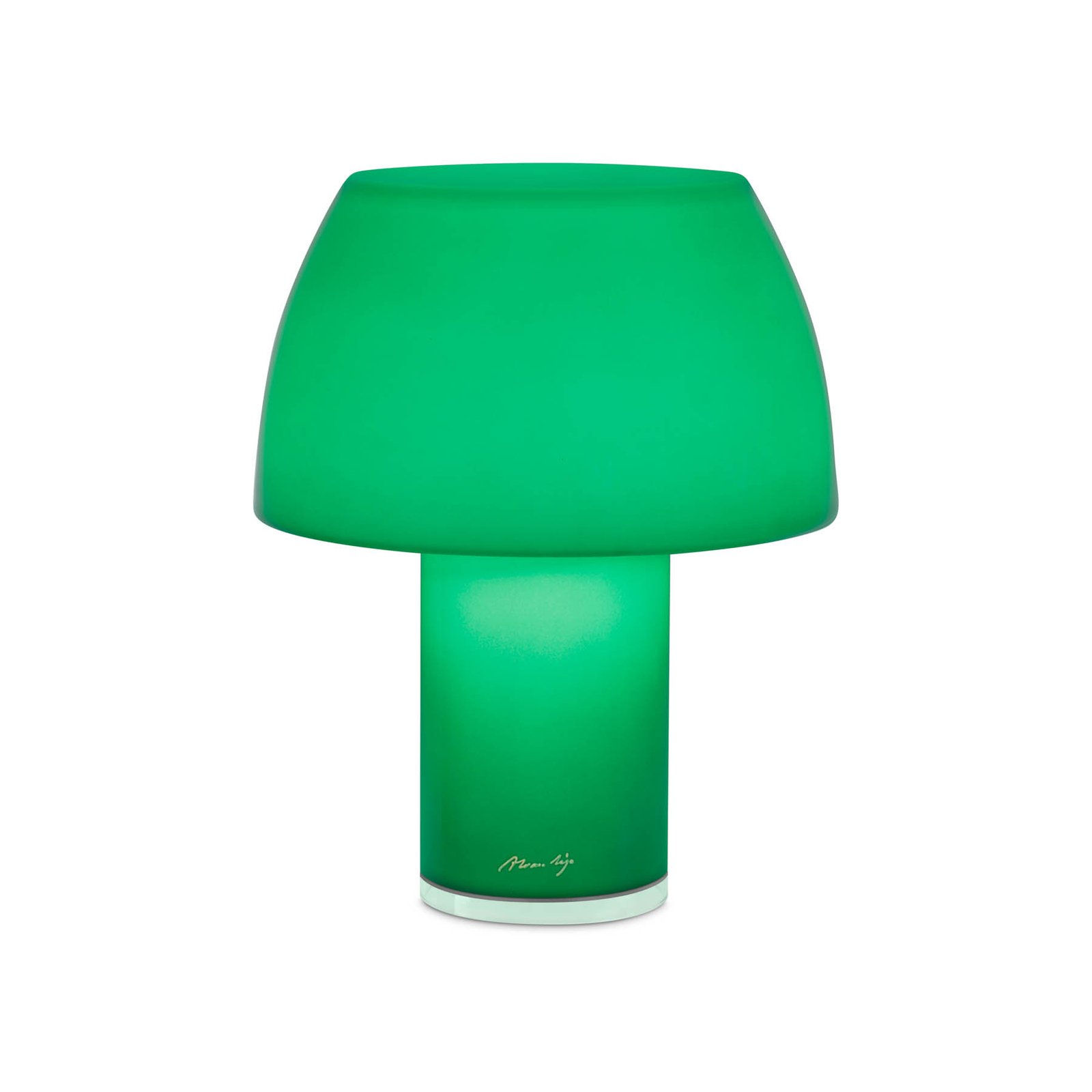 Nemo LED tafellamp Lorosae, groen, glas, IP54, USB