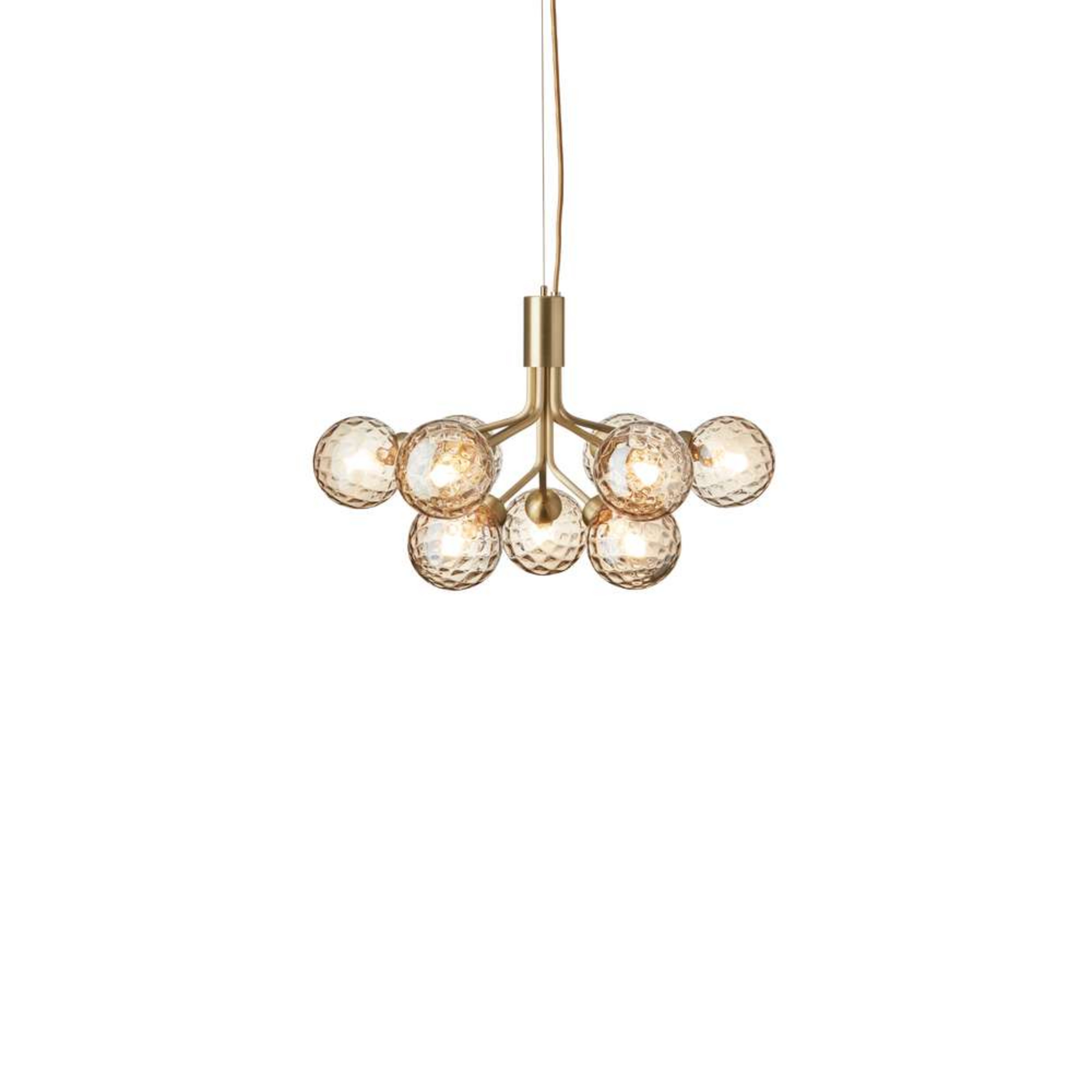Apiales 9 Lampadario in ottone spazzolato/oro ottico - Nuura