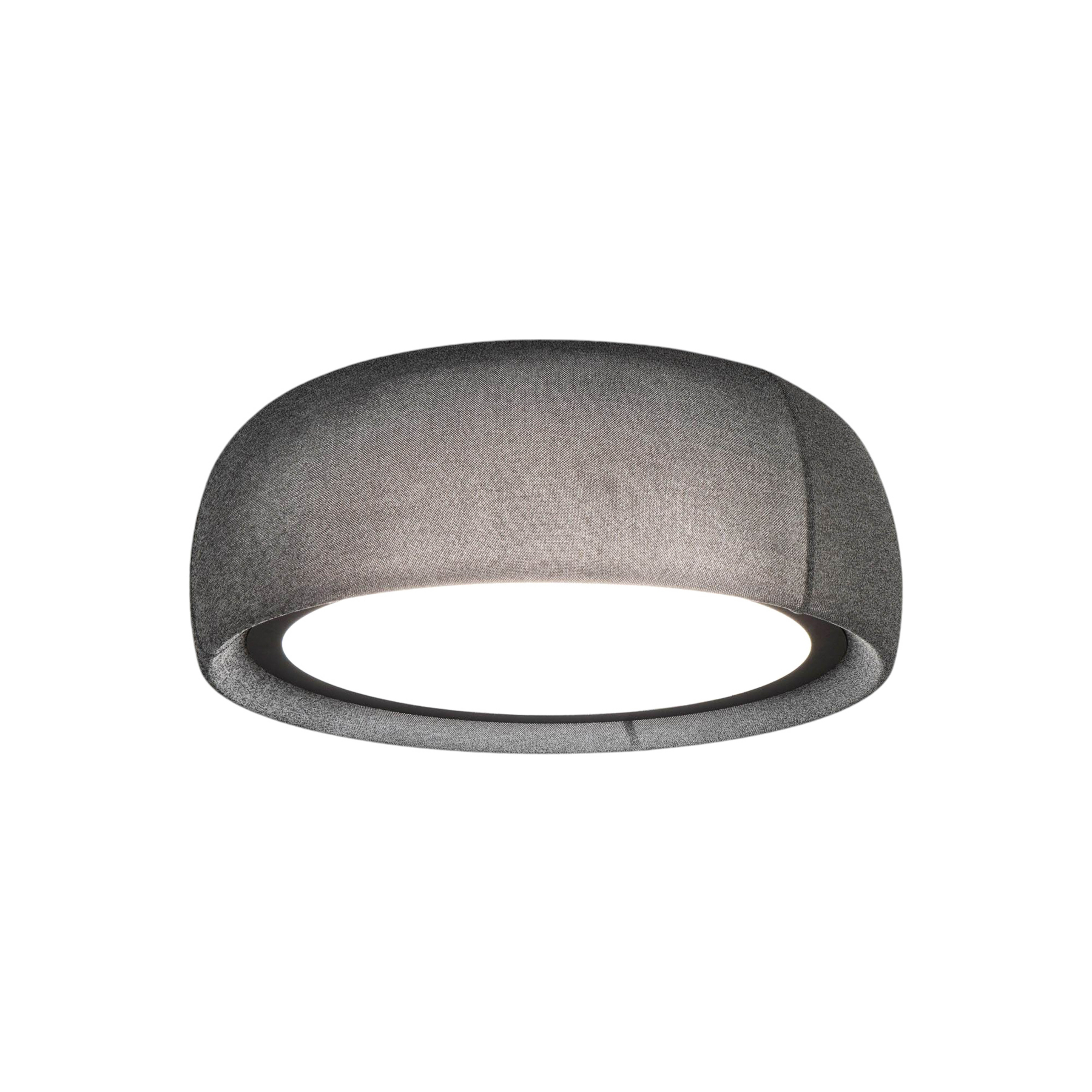 LEDS-C4 LED stropní svítidlo Gong, šedé, 3 000 K, Ø 61,2 cm