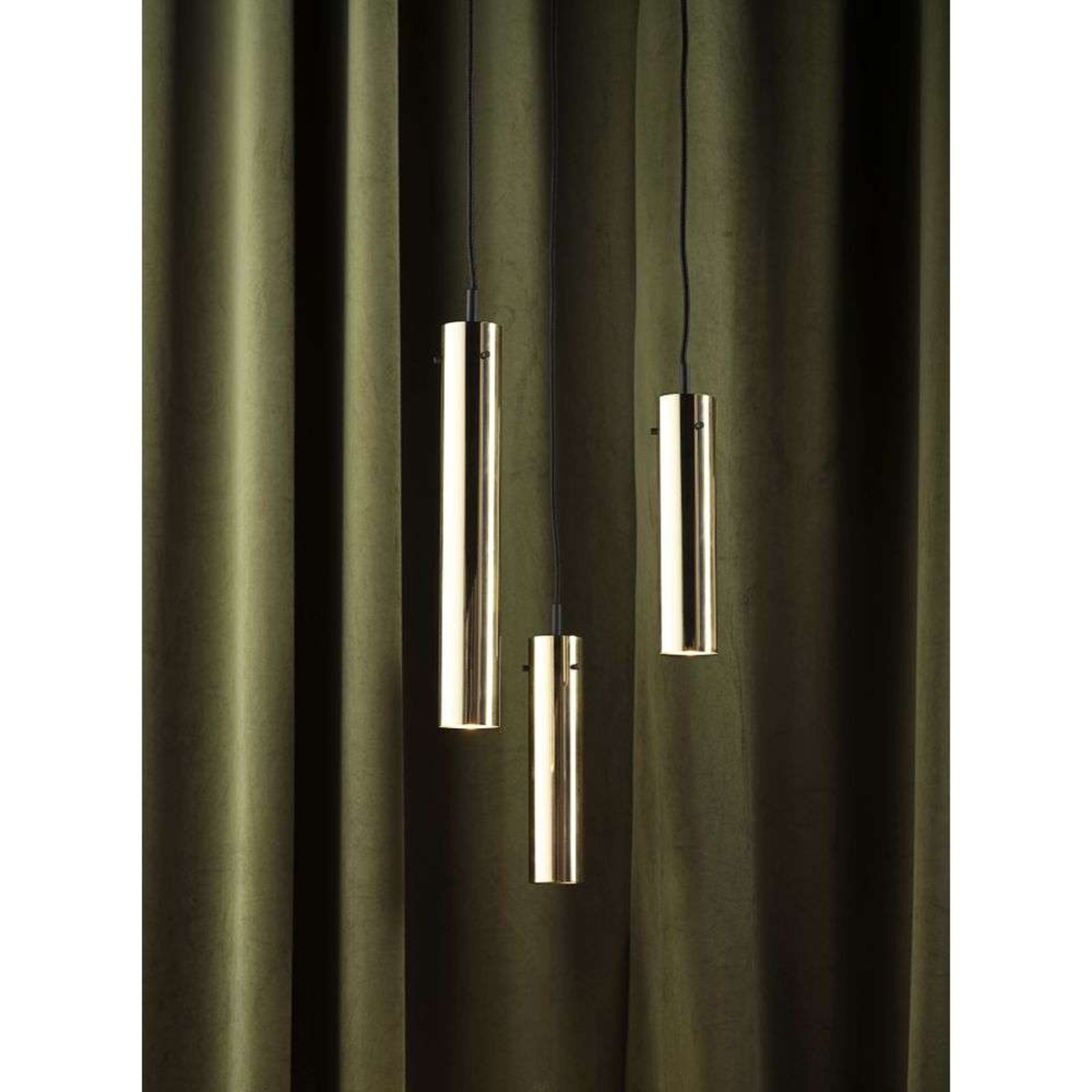 FM 2014 Candeeiro Suspenso Ø5,5xH36 Solid Glossy Brass - Frandsen