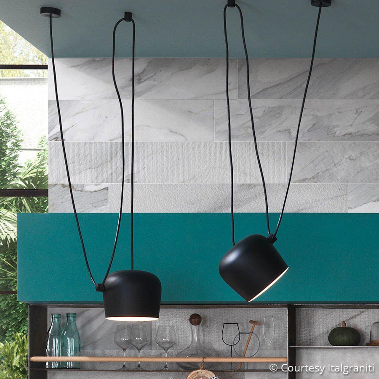 Aim Petite Suspension sans Bouchon Noir - Flos