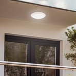 Candeeiro de teto exterior LED Naira sem sensor, branco