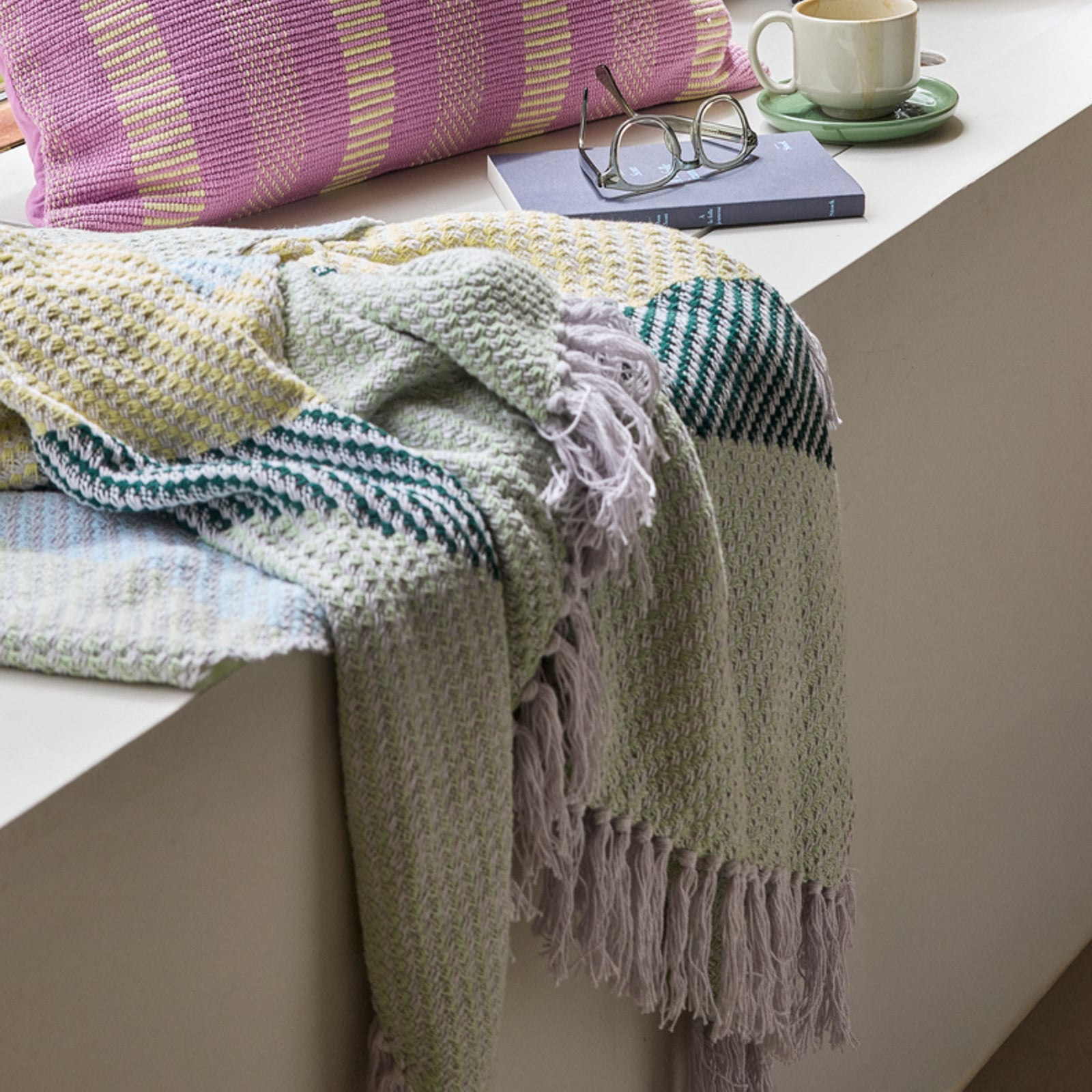 Couverture Ito jaune 200 cm - Hübsch