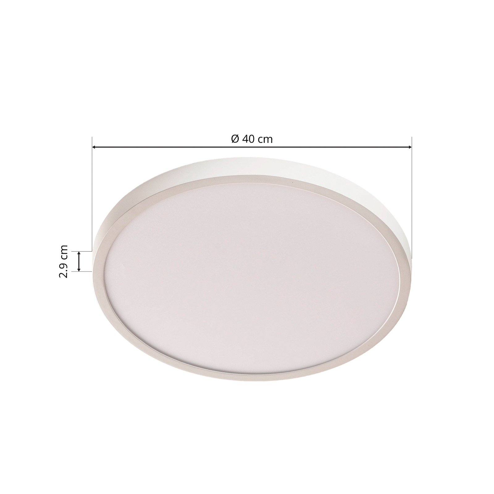 Ultra-flat LED ceiling light Lero Ø 40 cm