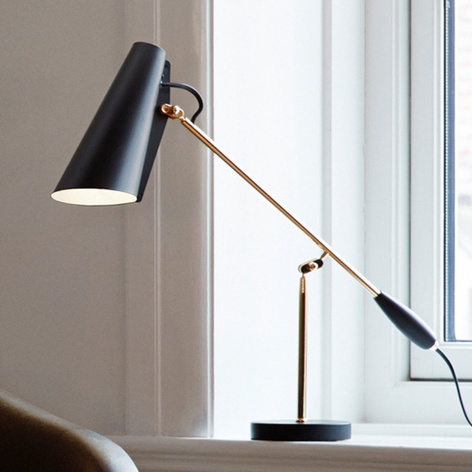 Birdy Veioză Black/Brass - Northern