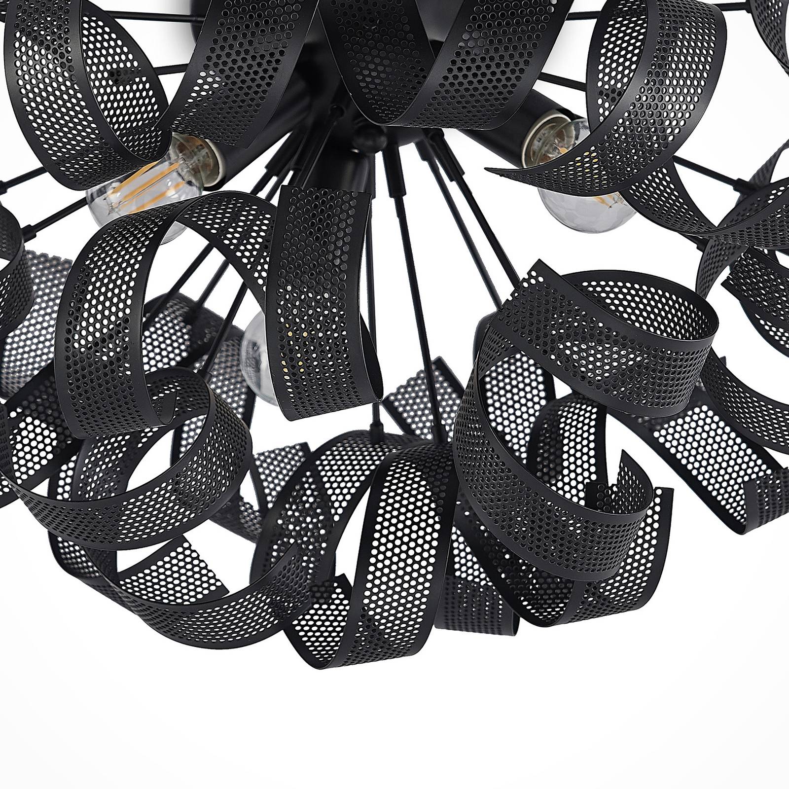 Lindby Omina lampa sufitowa, czarna