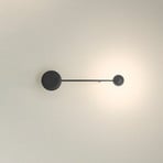 Vibia Pin - crna LED zidna lampa