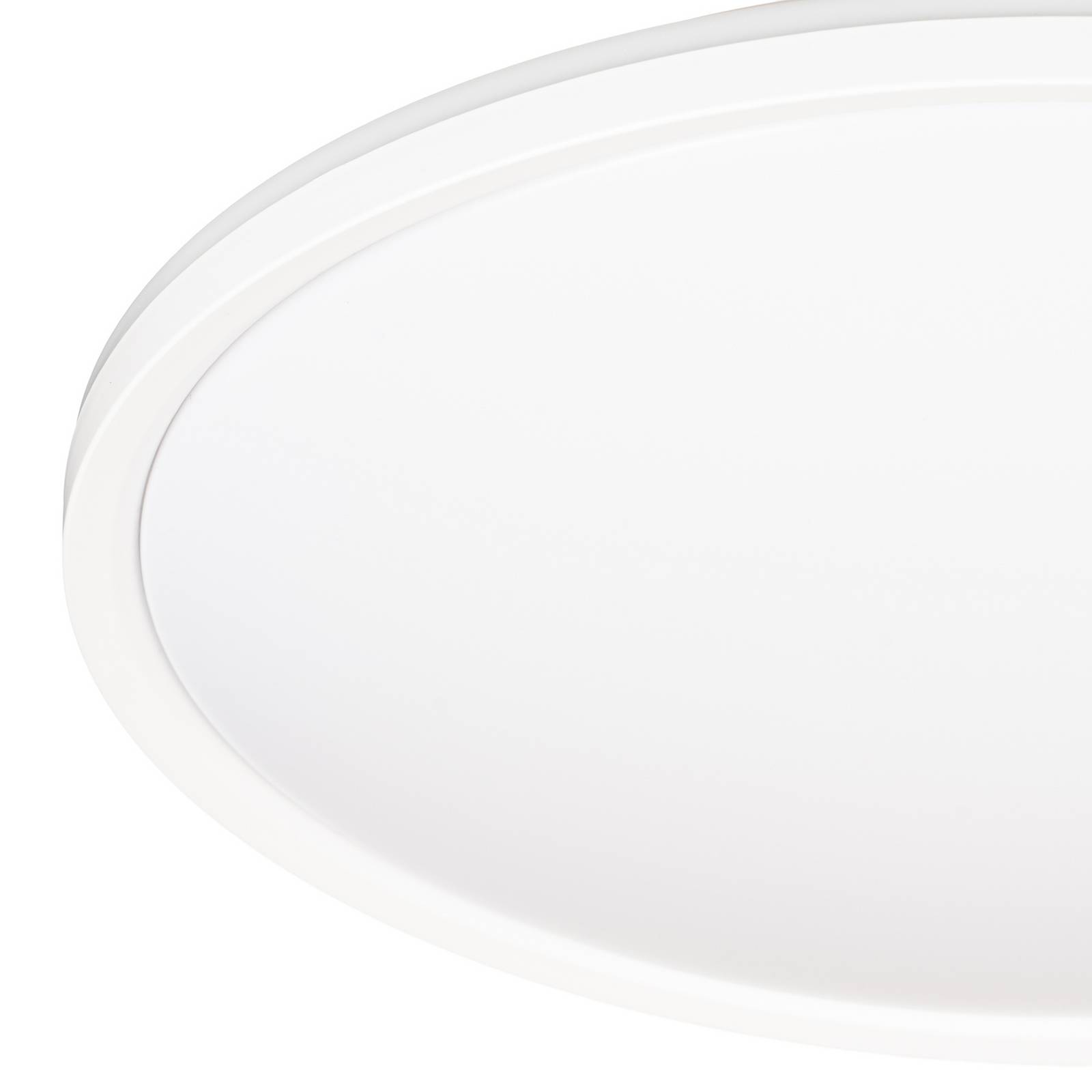 Lampa sufitowa LED Lindby Edmund, biała, Ø 39 cm, CCT, IP44