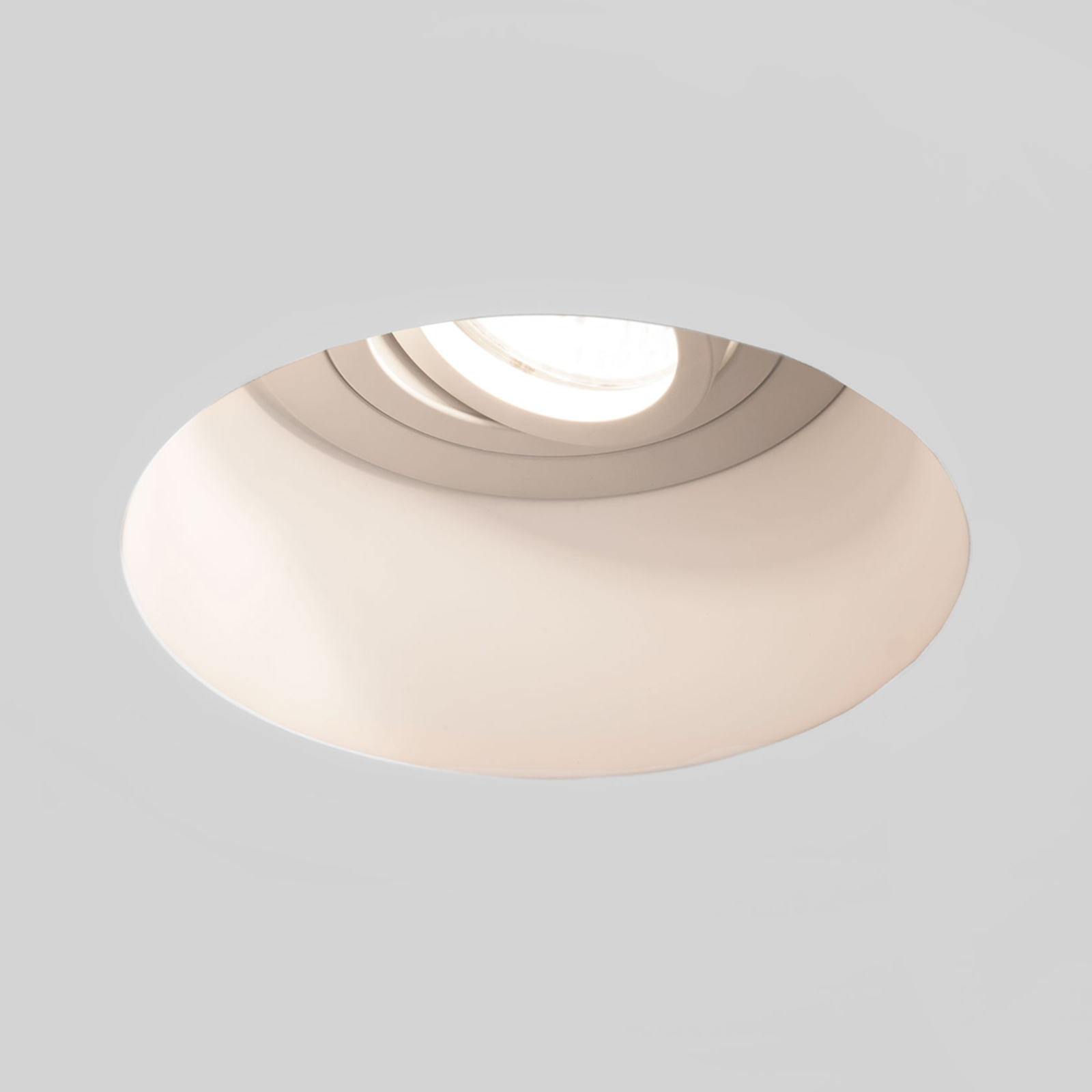 Astro Blanco Round Adjustable plaster downlight, for Living / Dining Room, plaster, GU10, 6 W, energy efficiency: A+, H: 14 cm