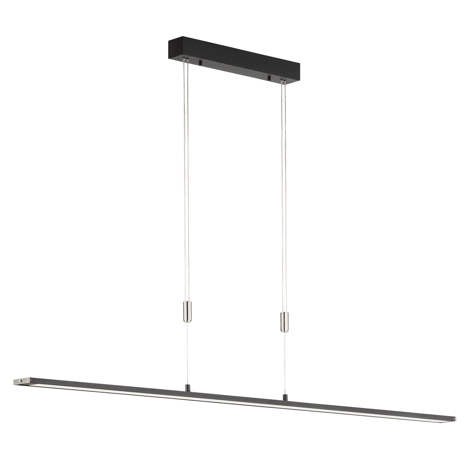 LED hanglamp Metz TW, CCT, lengte 160 cm, zwart