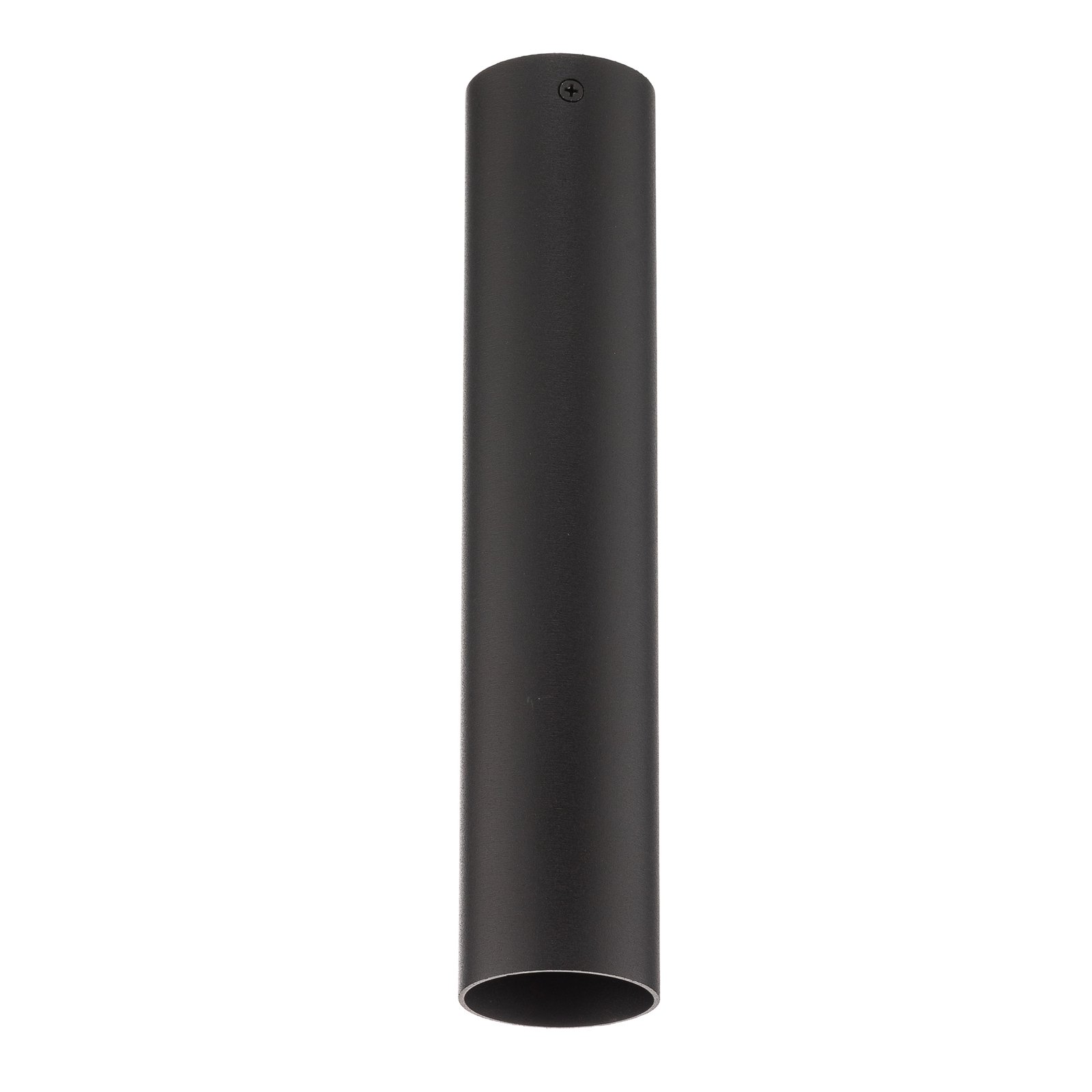 Plafonnier Tube forme cylindrique, noir