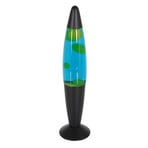 Lavalampe Volcan 3116, schwarz, grün-blaue Flüssigkeit, E14