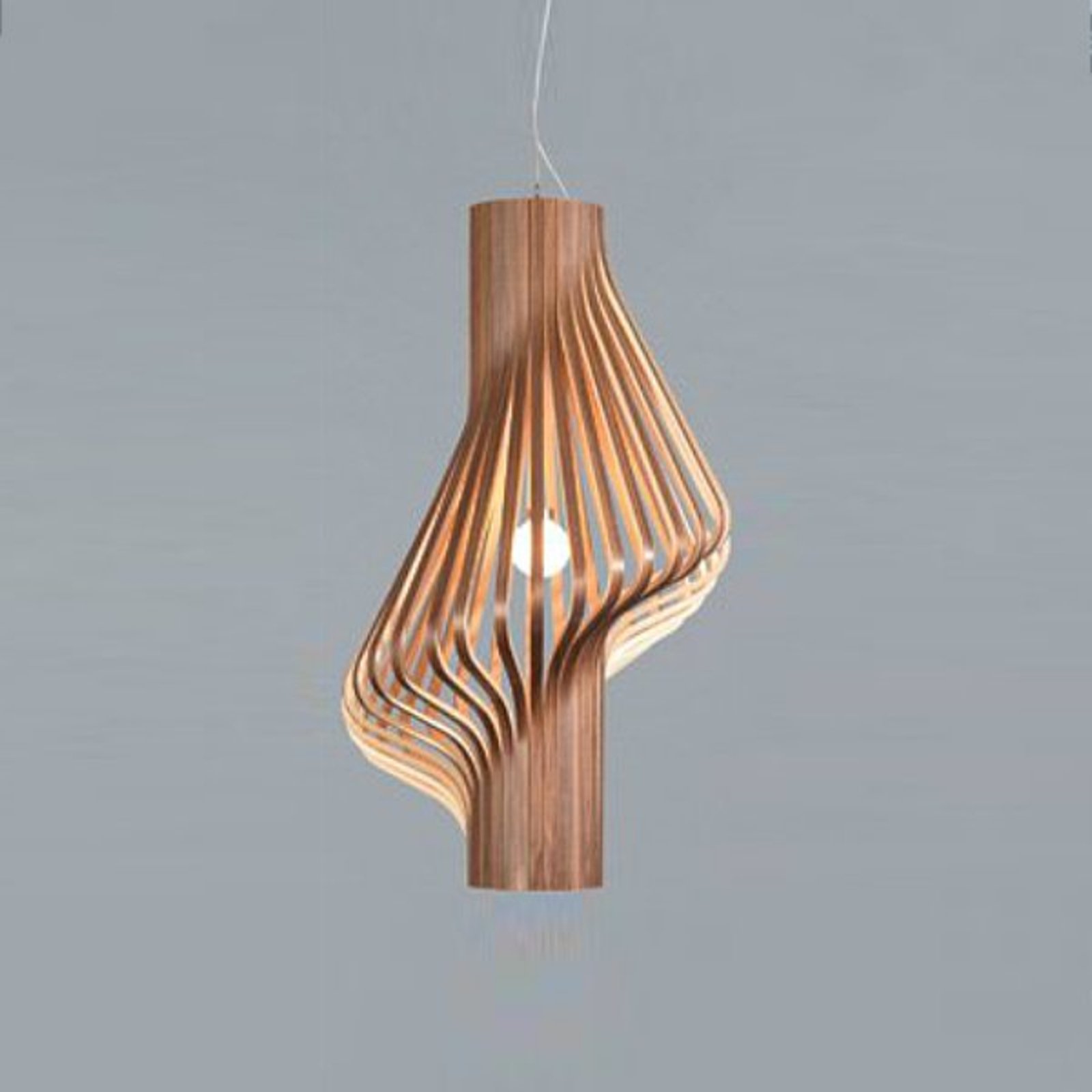 Mooie design hanglamp Diva walnoot