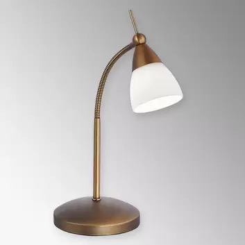 Till - petite lampe à poser LED avec base laiton