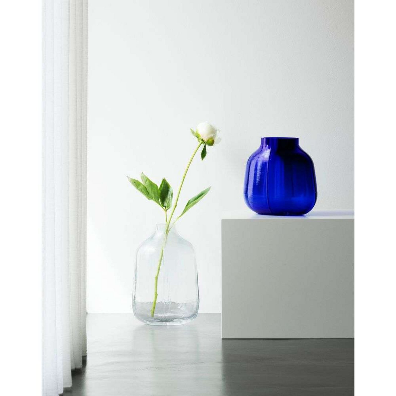 Step Vase H23 Blue - Normann Copenhagen