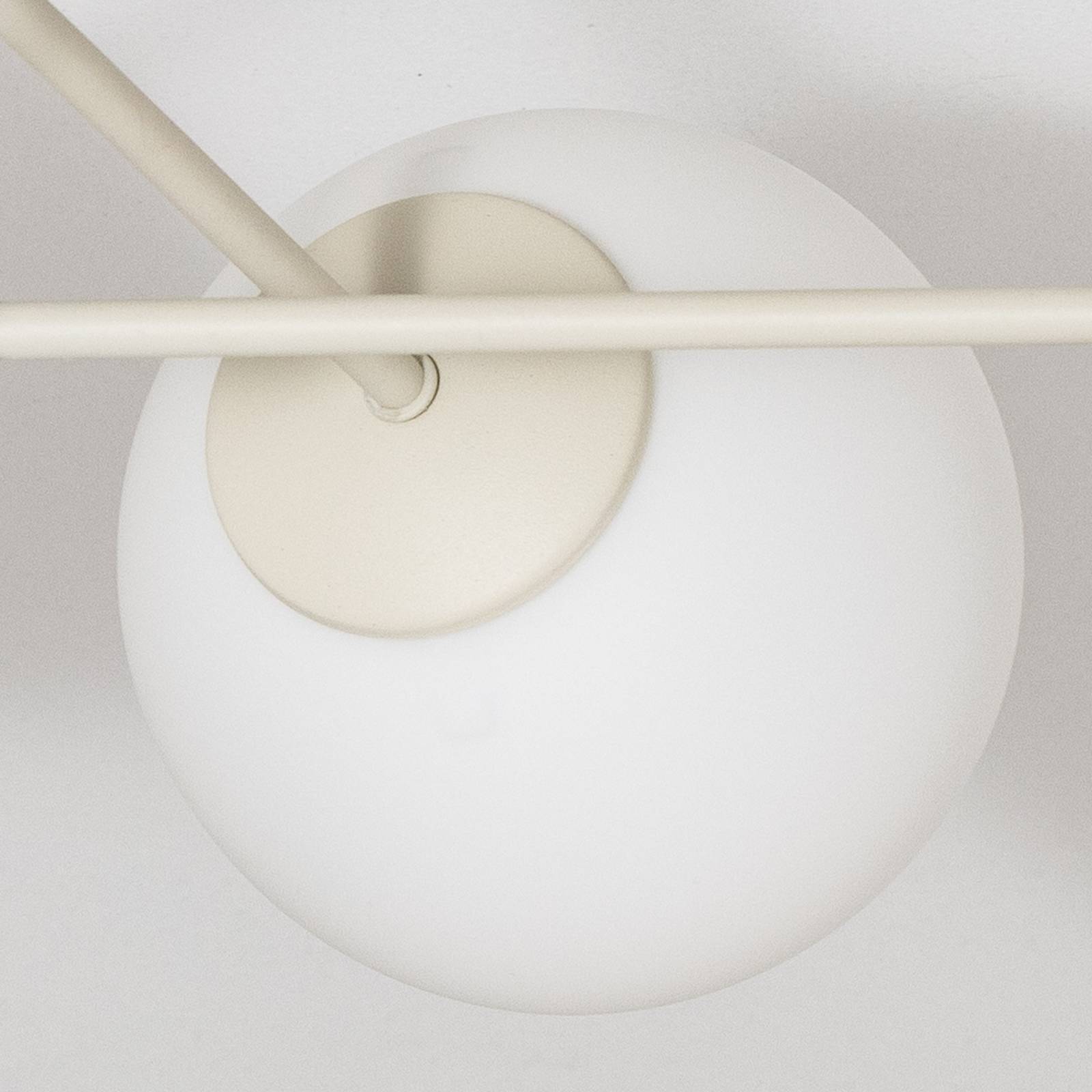 Lampa sufitowa Moon, 87 cm, 6-punktowa, kolor piaskowy, szkło, E27