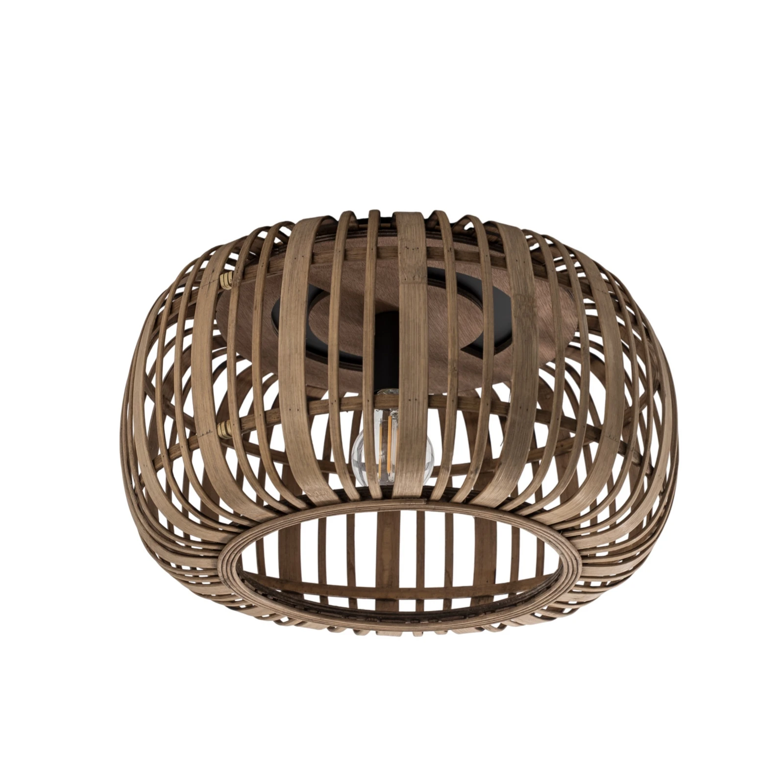 Lindby Canyana φωτιστικό οροφής, φυσικό, μπαστούνι, Ø 40 cm