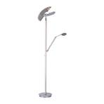 PURE Mutil LED-Stehleuchte, Leselampe, silber