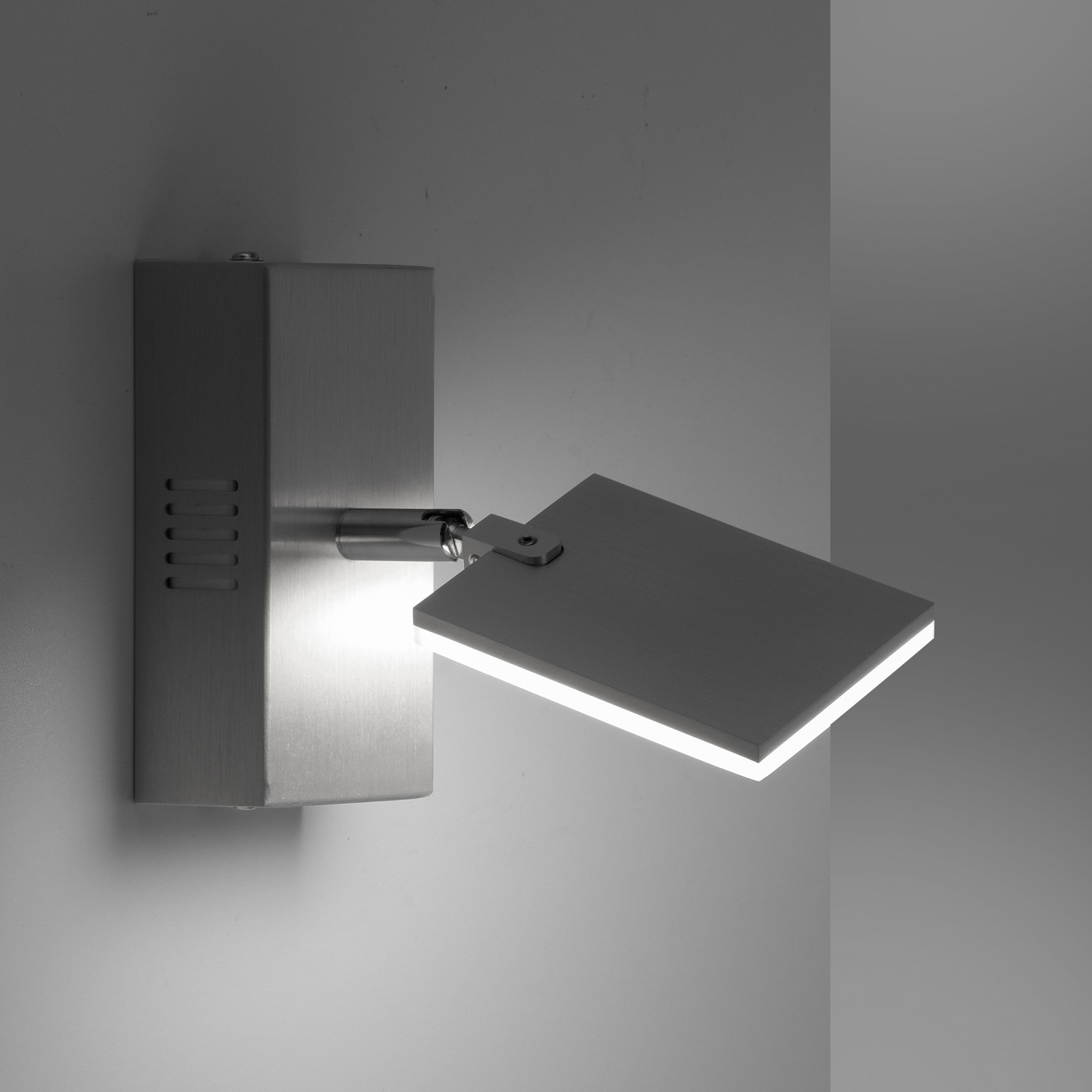 PURE Mira LED nástěnné světlo, remote, CCT, hliník