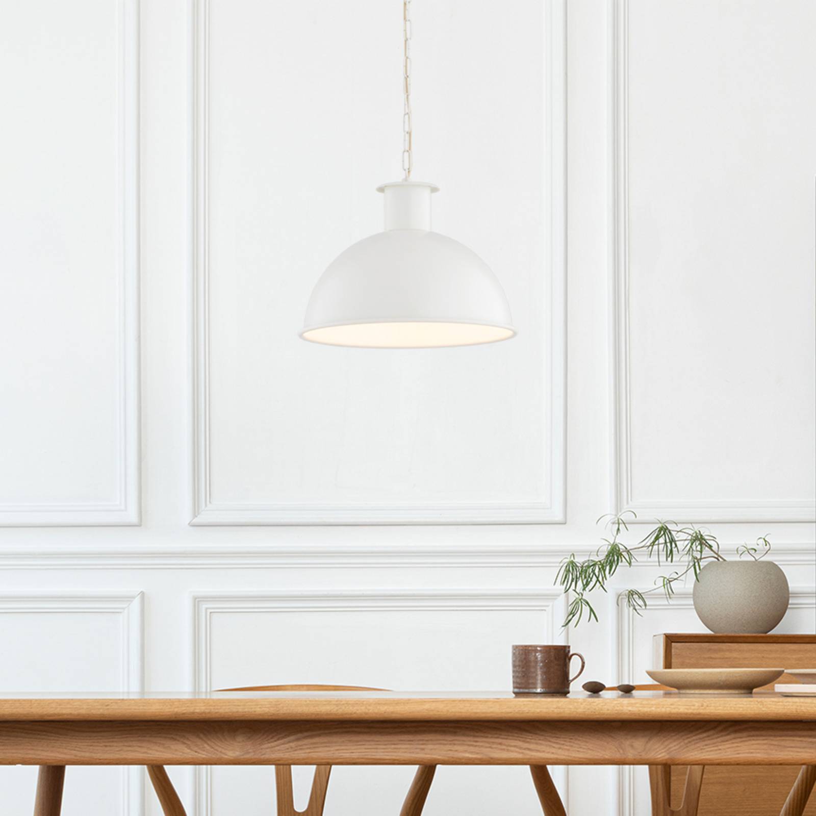 Hängeleuchte Emoti, beige, 1-flammig, Ø 38 cm günstig online kaufen