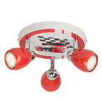 Racing LED ceiling light, 3-bulb