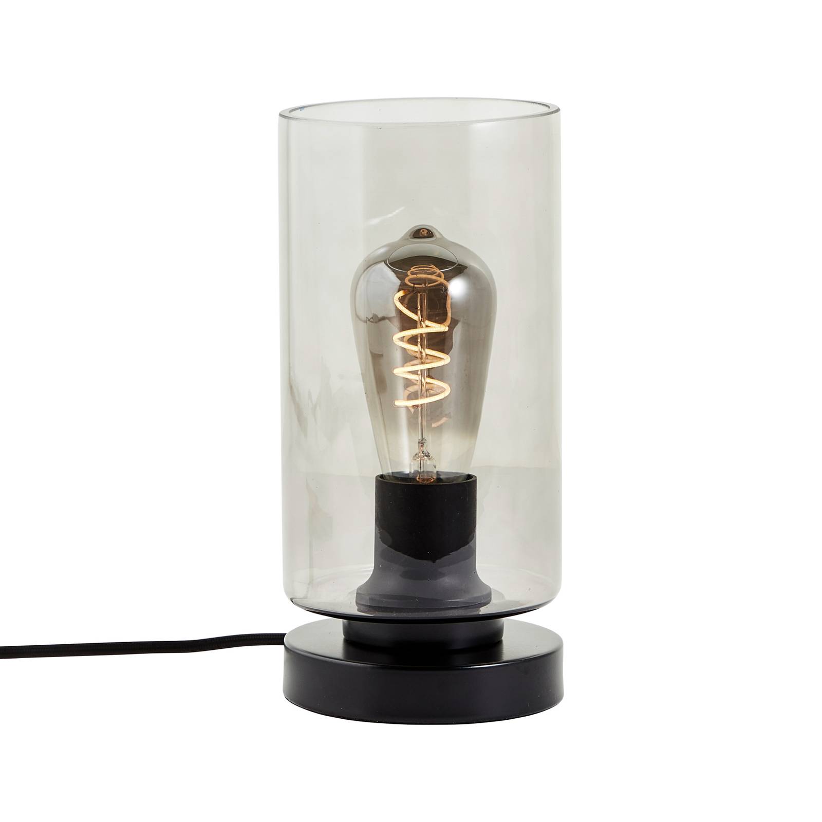 Brilliant Mesmer bordslampa med glasskärm