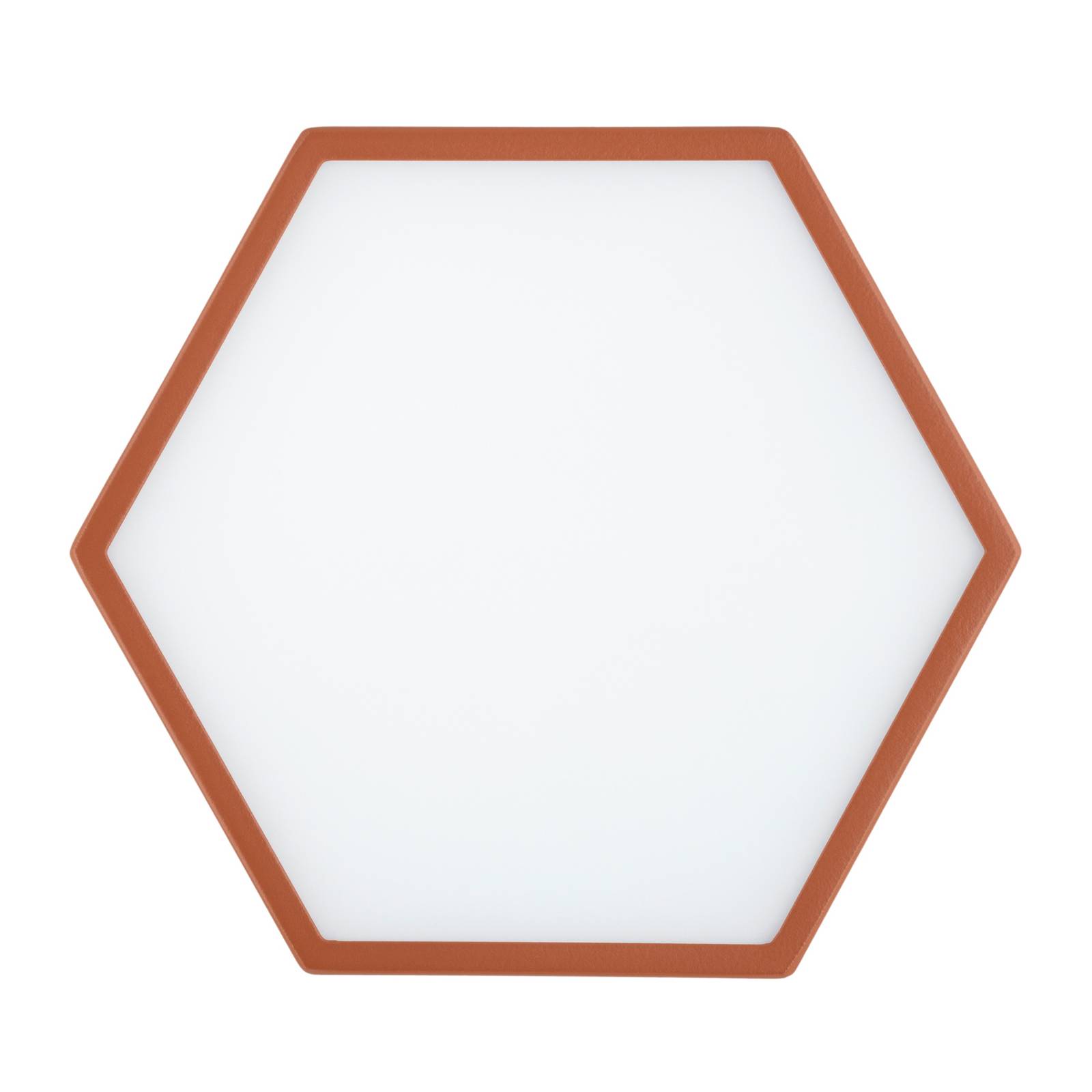 Lampa sufitowa LED Libre, kolor terakota, stal, 3000 K