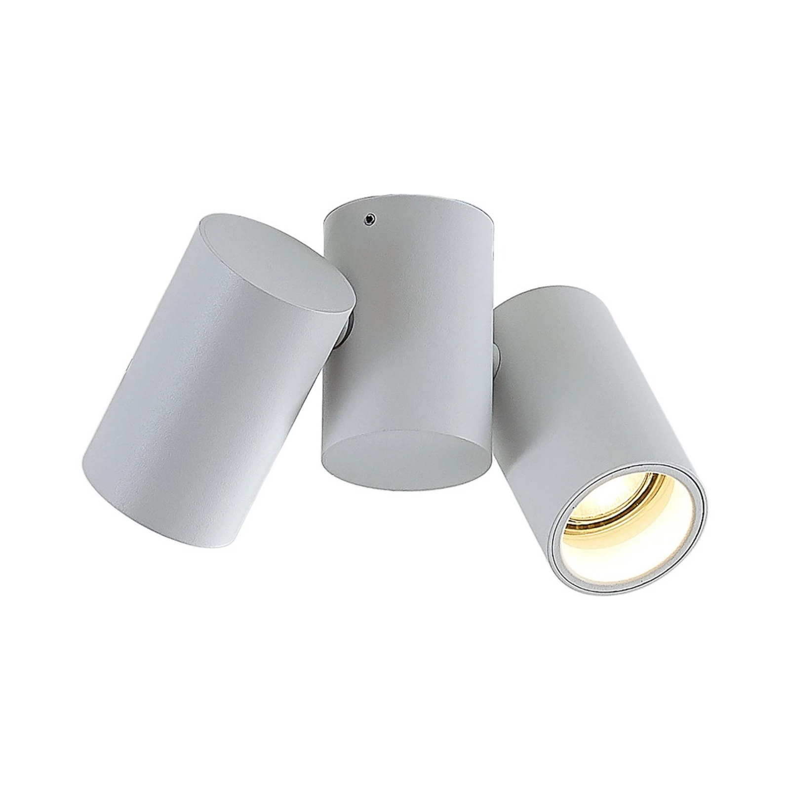 Arcchio Deckenlampe Gesina, 2flg., weiß, Alu, 17,5 cm
