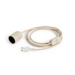 HAY E27 socket COMMON, concrete grey, plug cable 240 cm