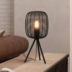 Lampada da tavolo Rinroe, altezza 44 cm, nero, acciaio